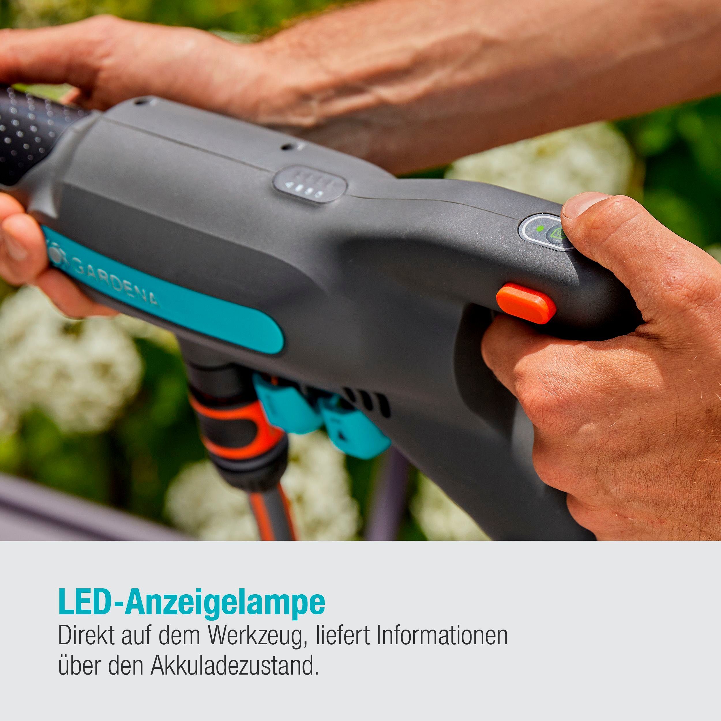 max: l/h, und 24 Akku-Mitteldruckreiniger Akku max: (3 Fördermenge Ladegerät solo, bar, 24/18V ohne tlg), GARDENA P4A Druck 250 AquaClean