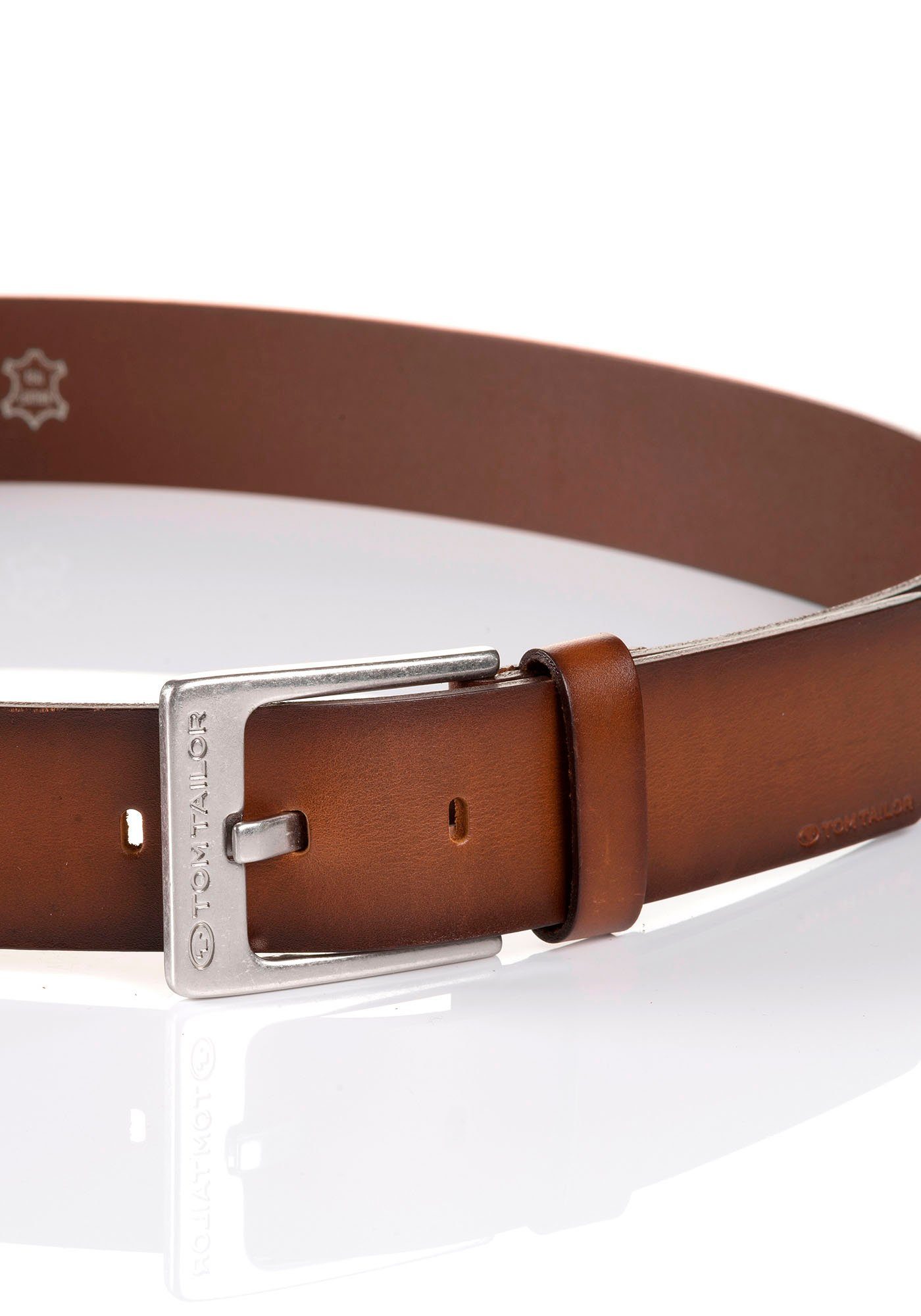 TOM TAILOR Ledergürtel TTCALVINPLUS 4 cm günstig online kaufen