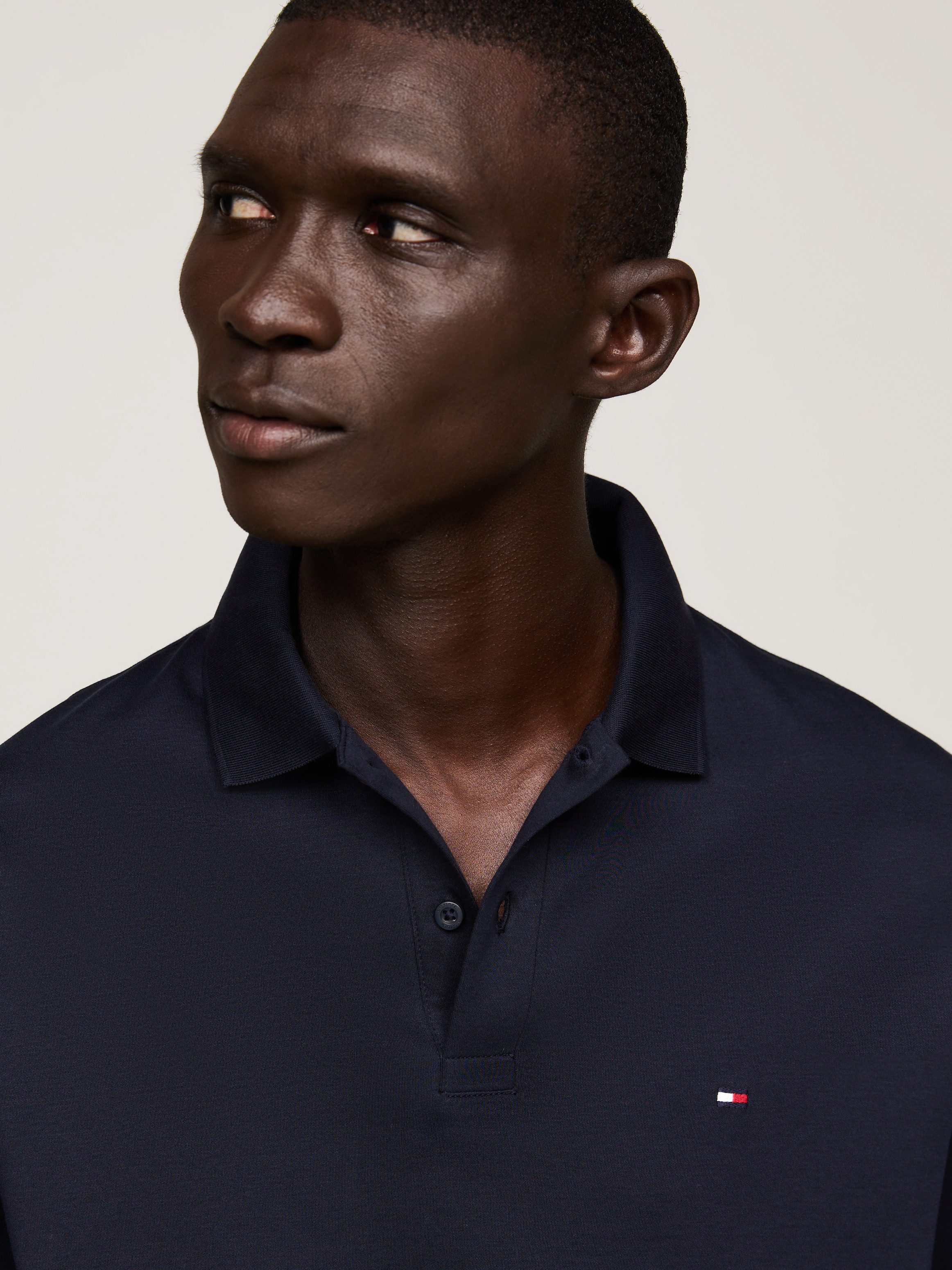 Tommy Hilfiger Langarm-Poloshirt L/S LIQUID COTTON REG POLO mit Jersey und günstig online kaufen