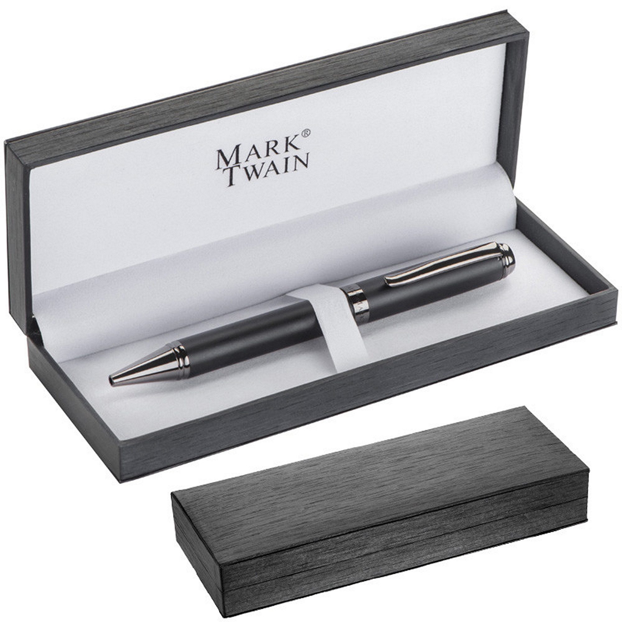 Kugelschreiber Kugelschreiber "Mark Twain" / aus Metall mit verchromten Applikationen