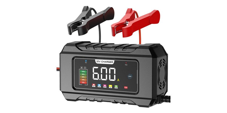 feinlux Autobatterie-Ladegerät