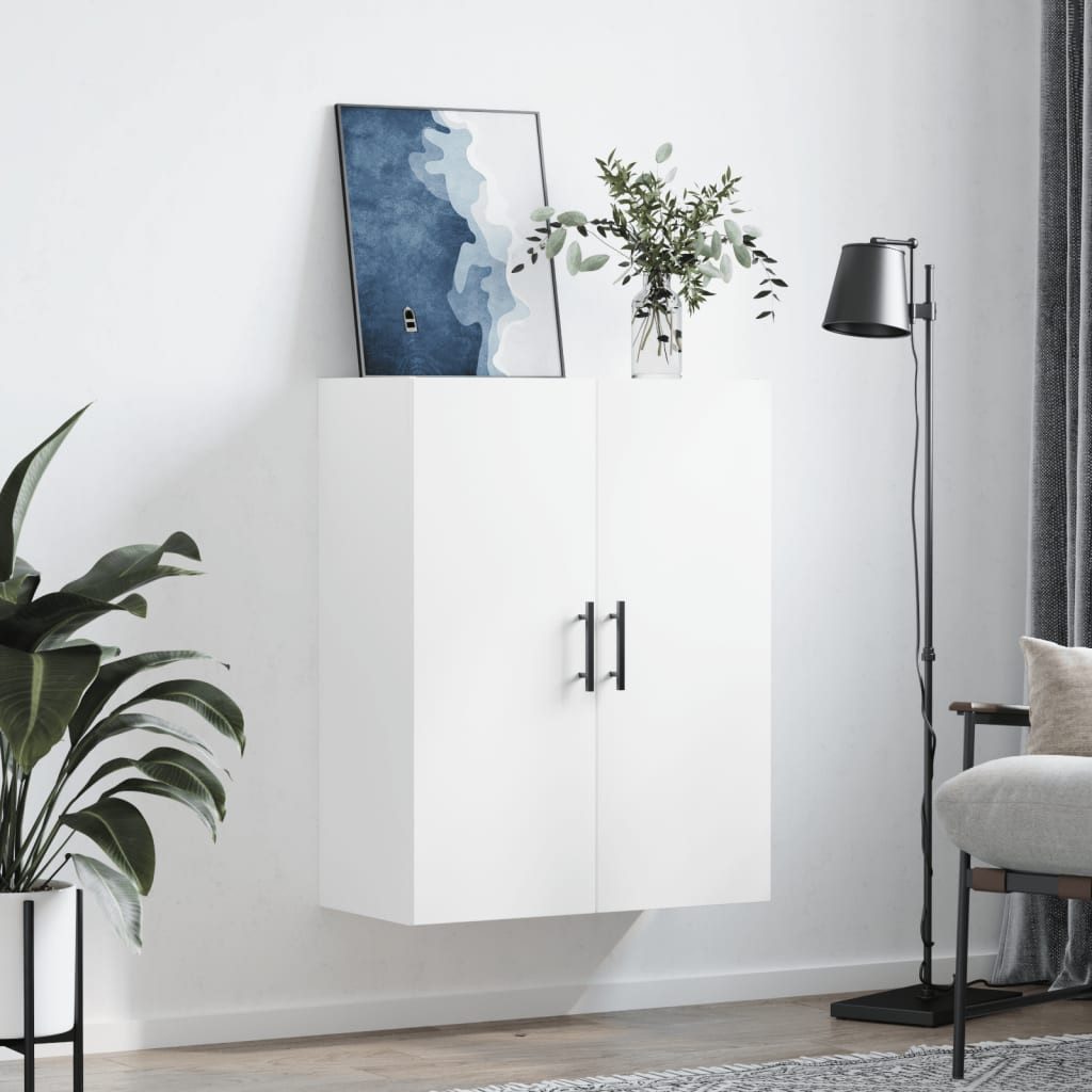 vidaXL Hängeschrank Wandschrank Weiß 69,5x34x90 cm günstig online kaufen