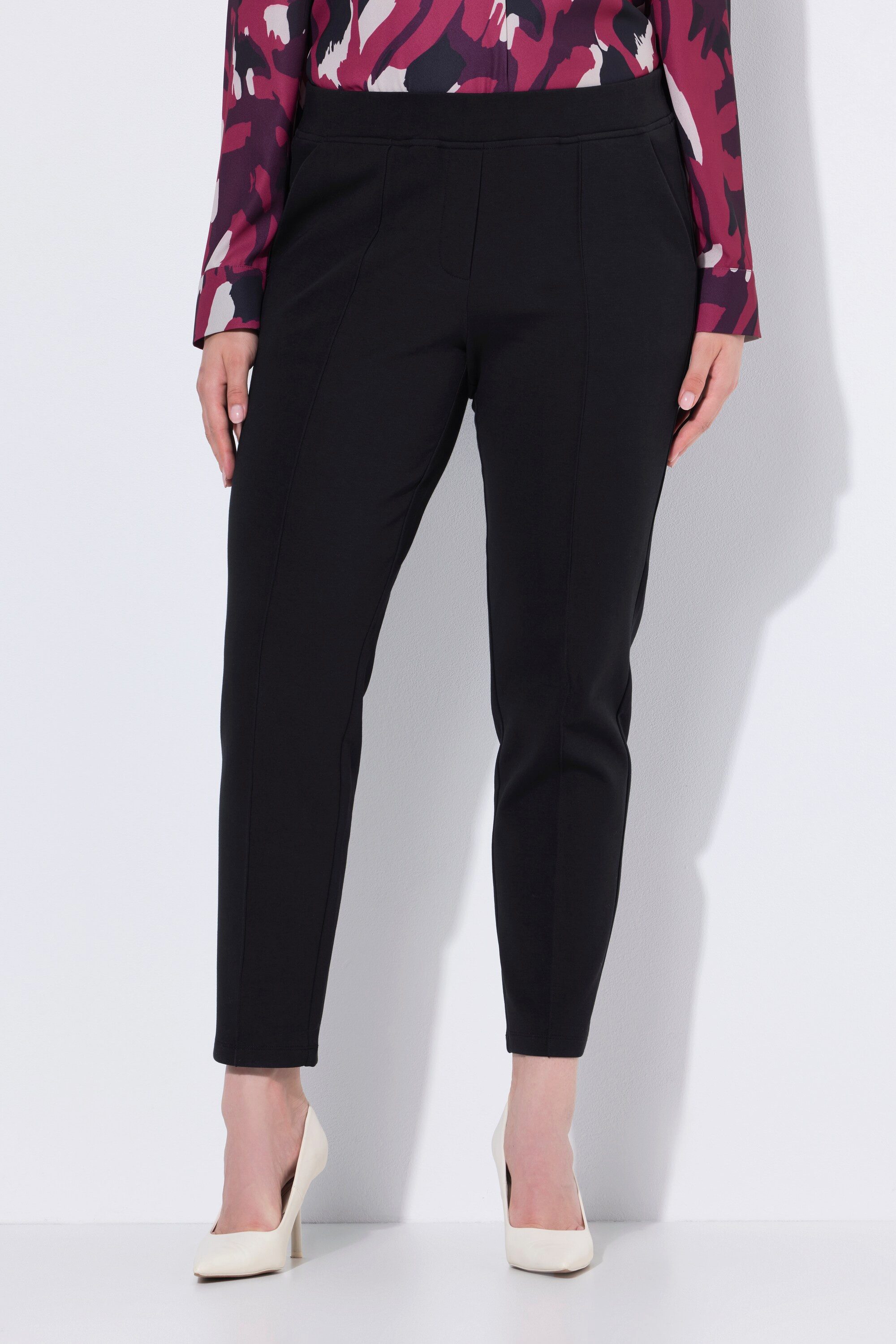 Ulla Popken Funktionshose Hose Punto-di-Roma-Jersey konisches günstig online kaufen
