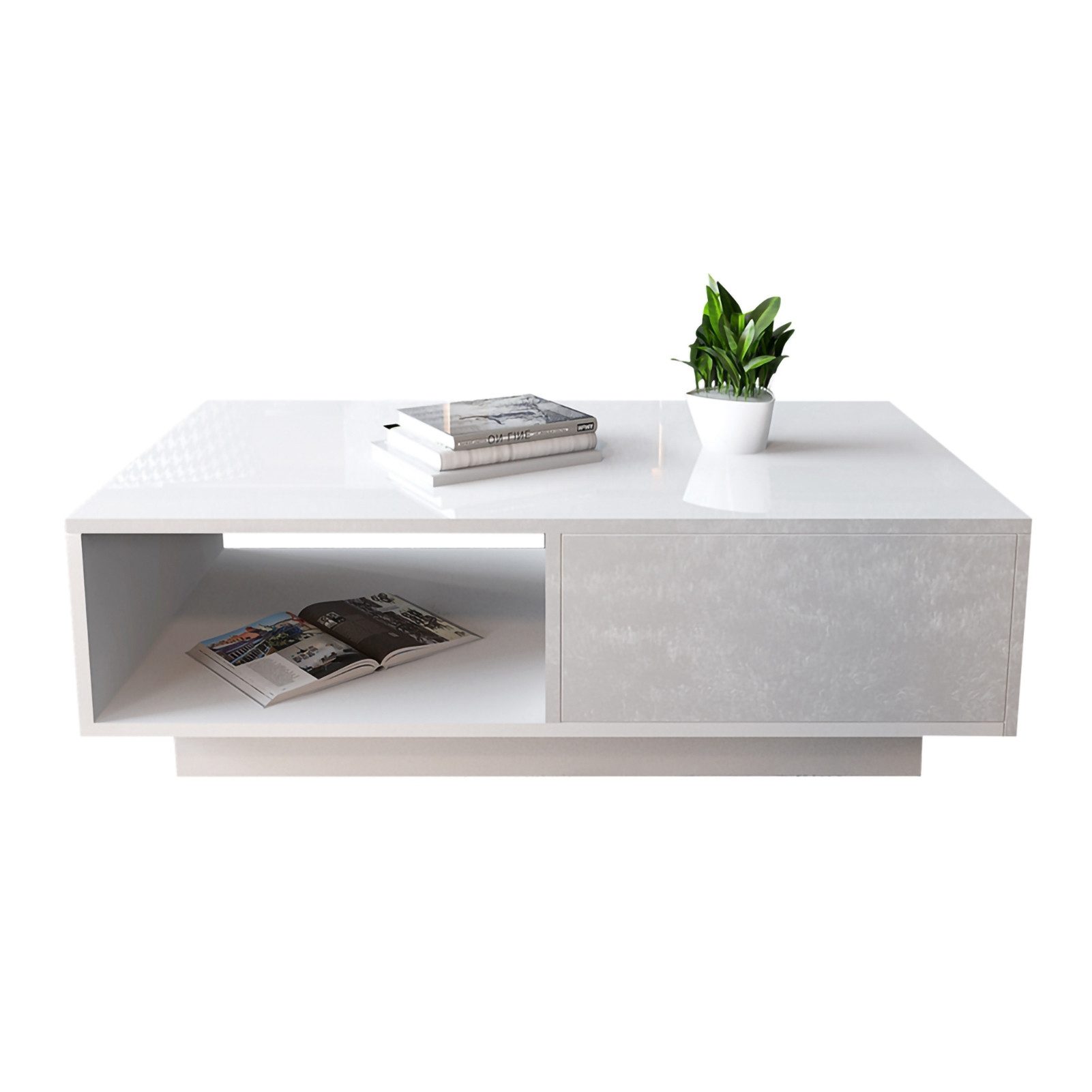 cocosity Couchtisch Moderner rechteckiger Couchtisch mit günstig online kaufen