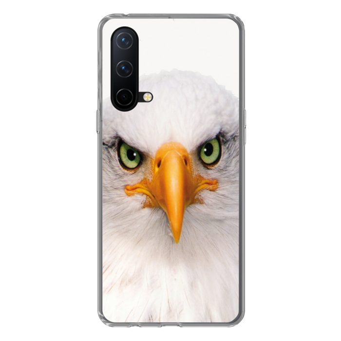 MuchoWow Handyhülle Jungen - Adler - Amerikanischer Weißkopfseeadler - Vogel - Porträt - Phone Case Handyhülle OnePlus Nord CE 5G Silikon Schutzhülle