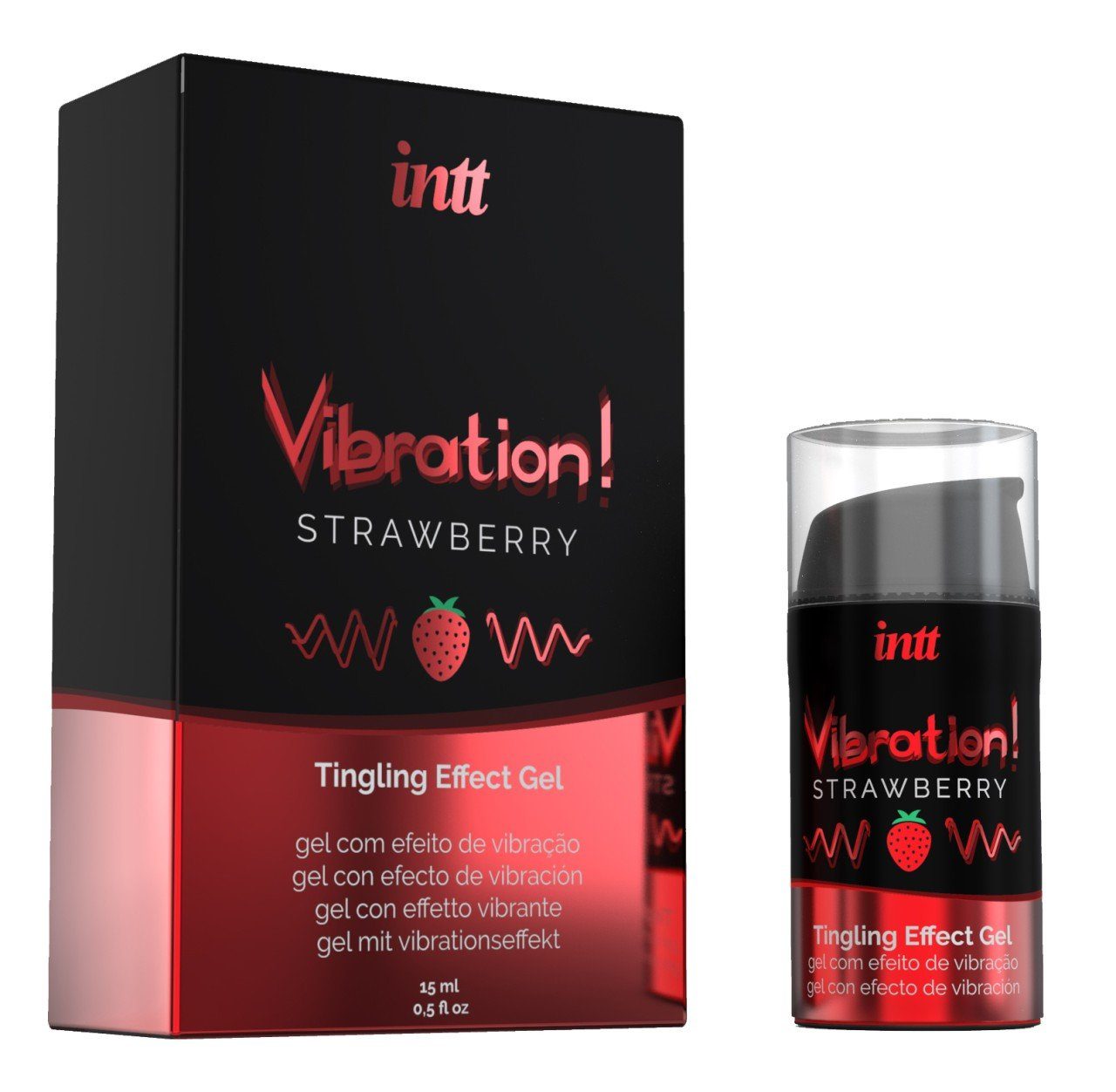 INTT Gleitgel 15 ml - intt Liquid Vibration Strawberry 15ml