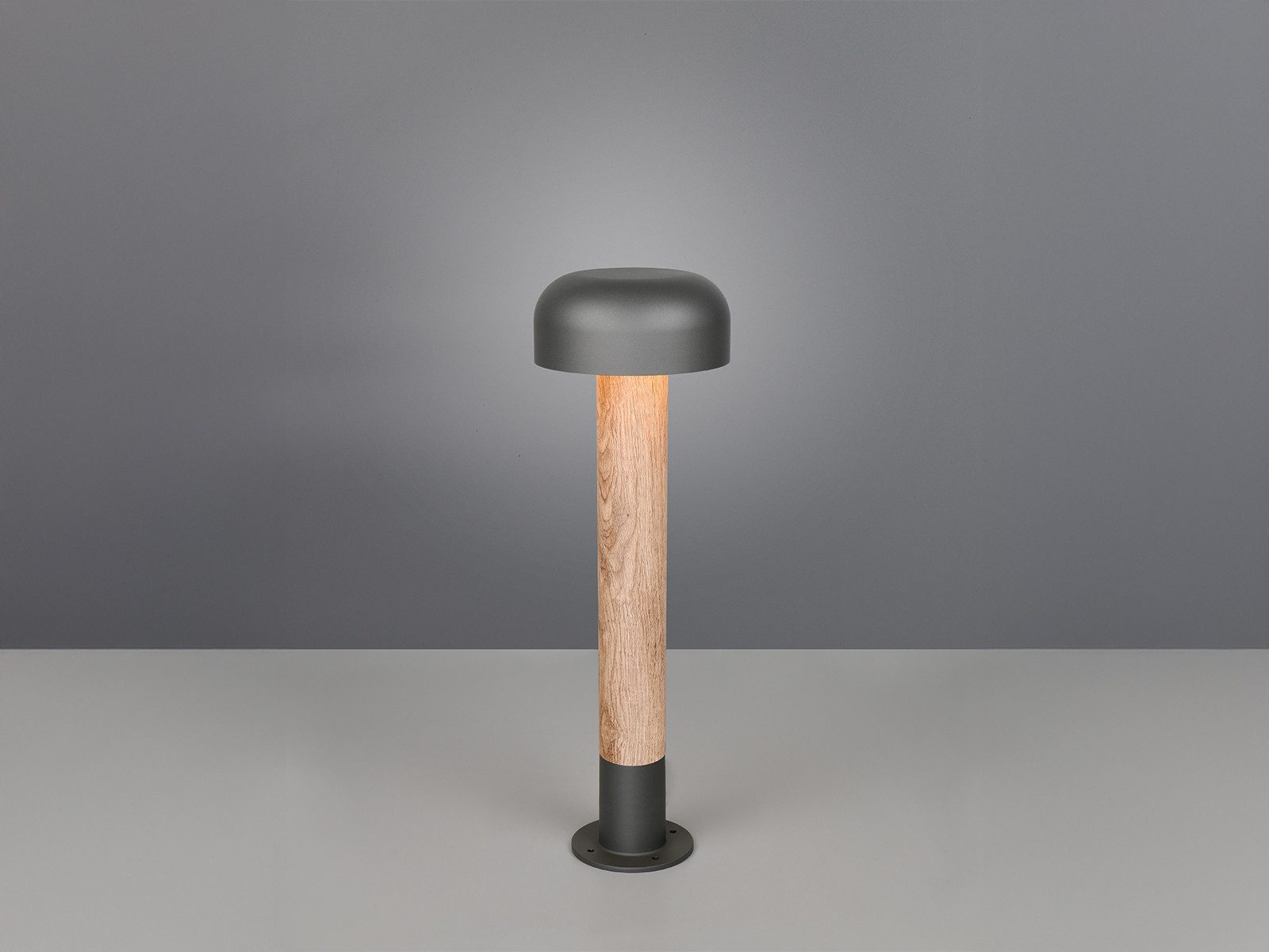 TRIO Leuchten LED Pollerleuchte, LED wechselbar, Warmweiß, Außen Garten-Wegbeleuchtung in wetterfester Holzoptik, Höhe 54cm