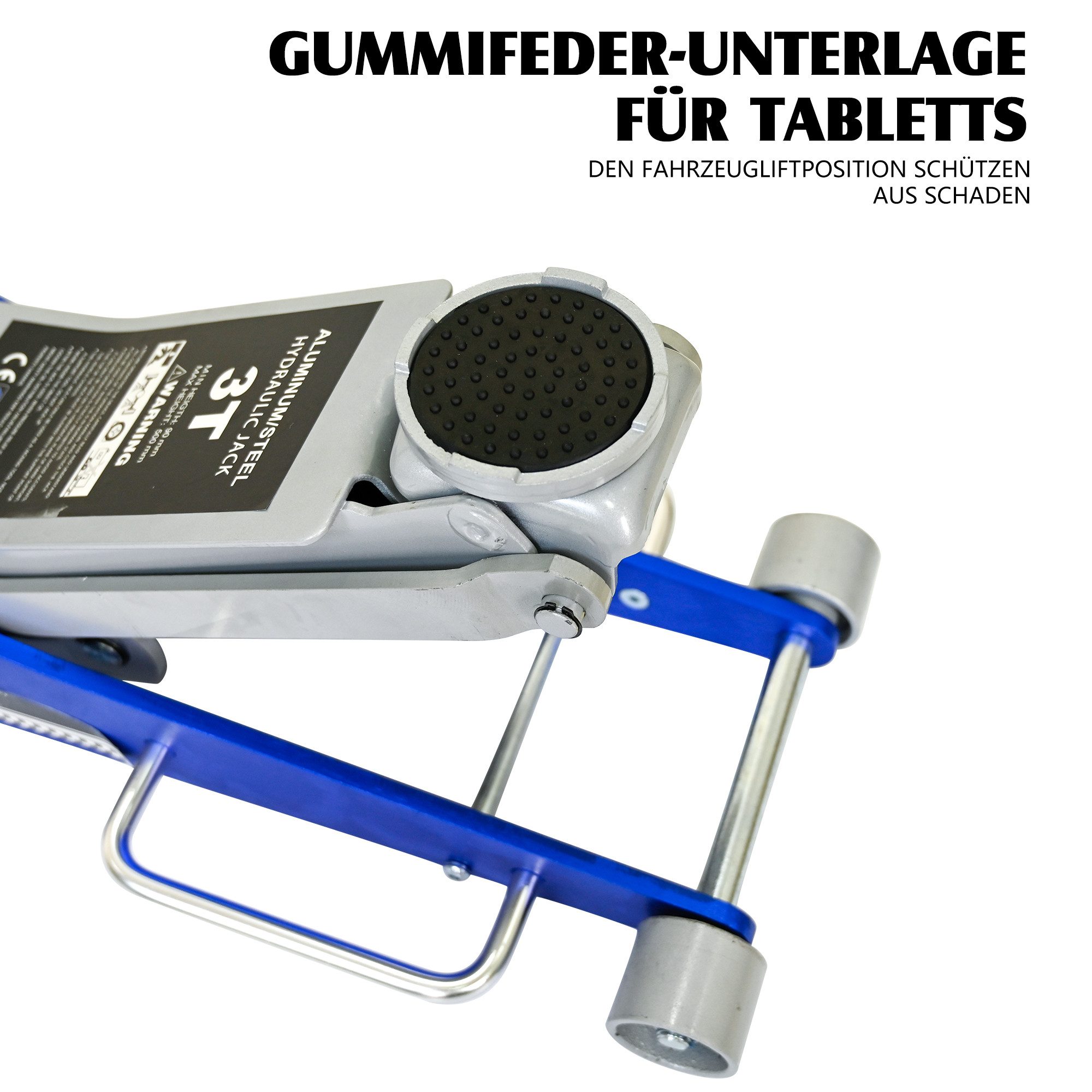 ibettertec Wagenheber 3T Aluminium-Hebebühne / Hydraulikwagen-Service