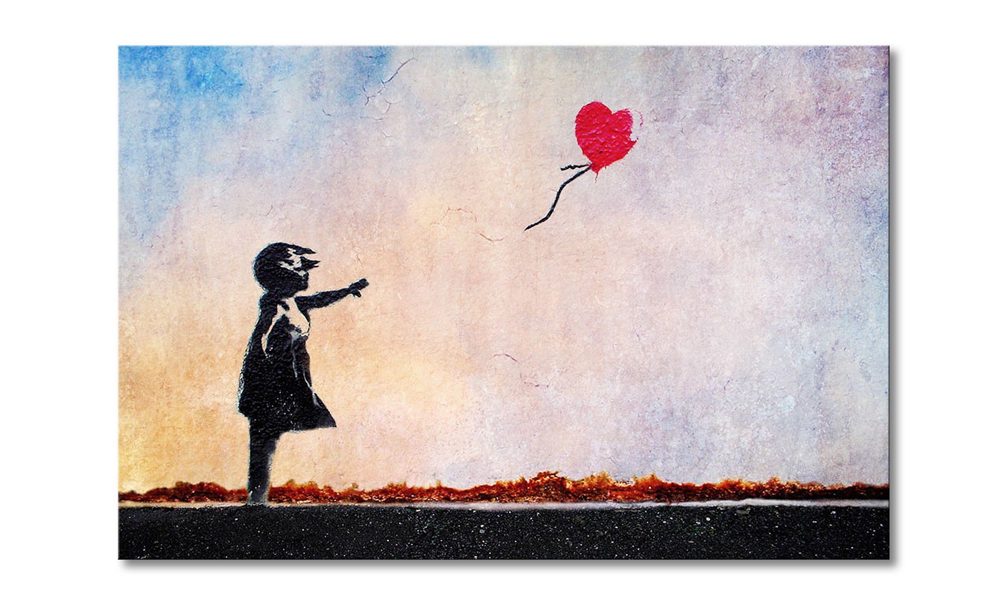 WandbilderXXL Leinwandbild Banksy No14, Streetart (1 günstig online kaufen