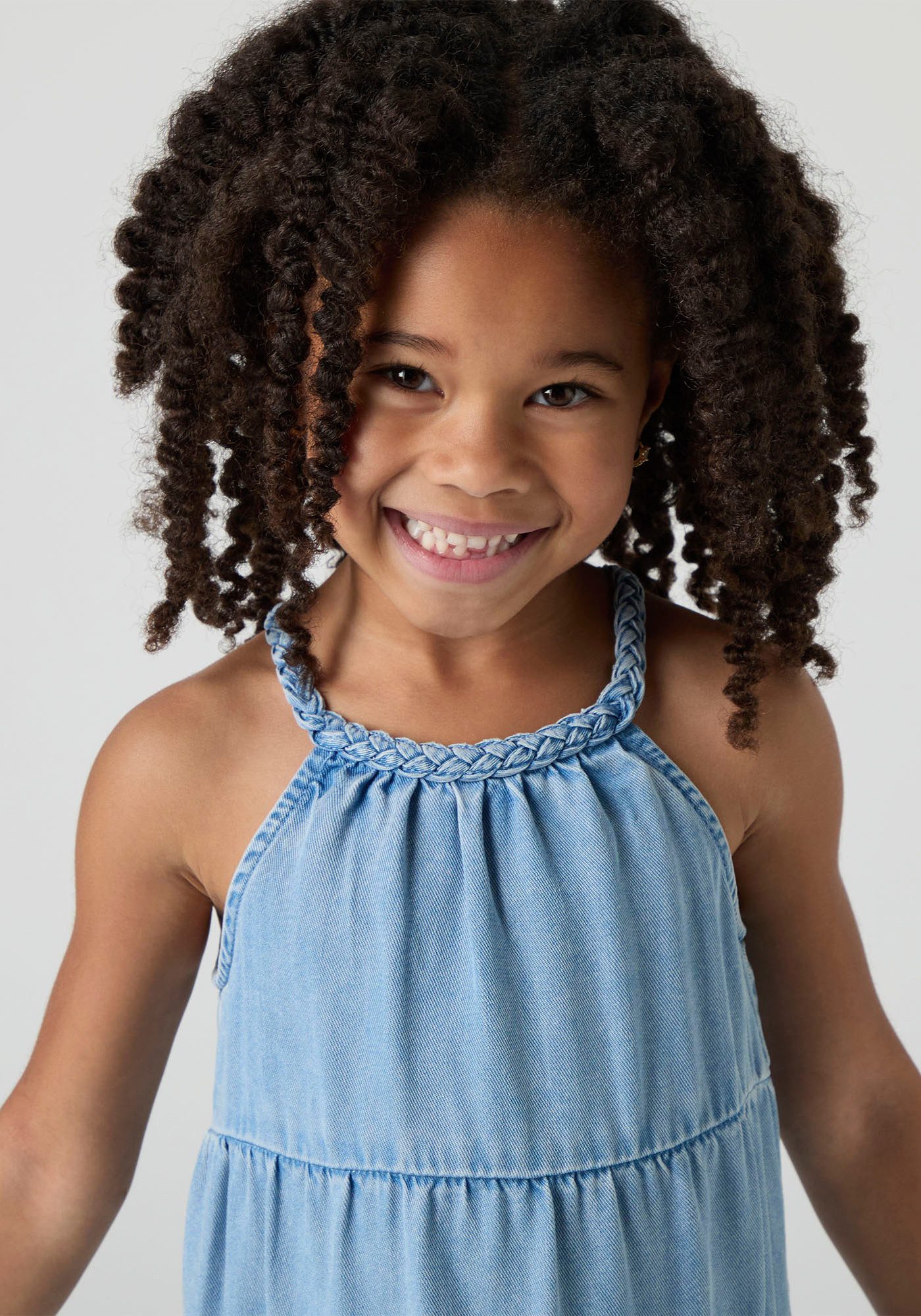 Levi's® Kids Neckholderkleid LVG HALTER TIERED DRESS mit horizontalen Nähten