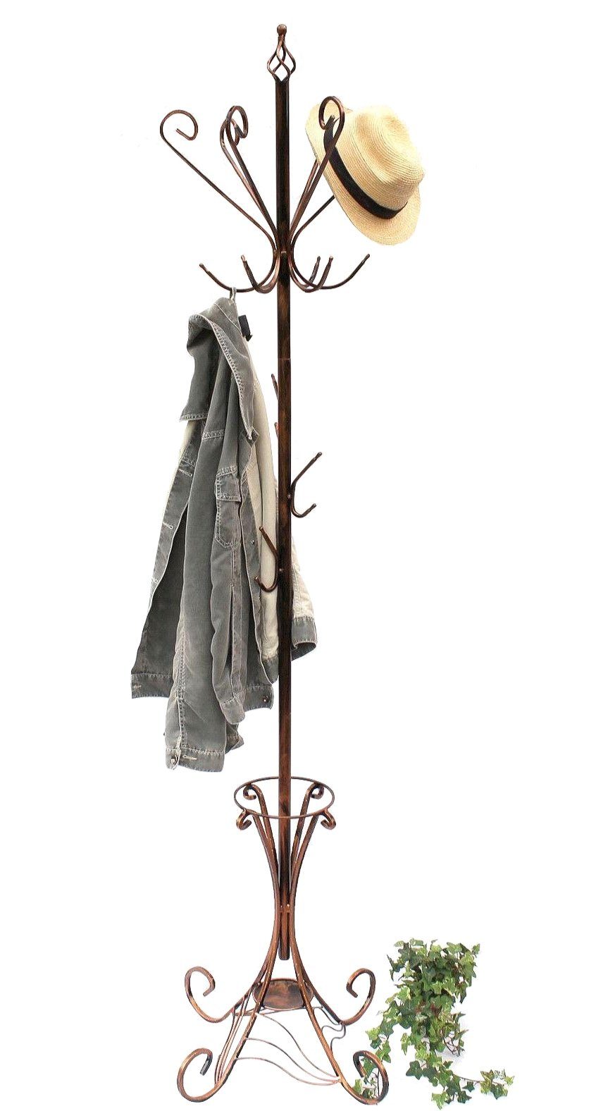 DanDiBo Garderobenständer »Kleiderständer Metall 210 cm Art.156 Garderobe  Garderobenständer Antik Schirmständer Eisen Kleiderständer (Kupfer Antik)«  online kaufen | OTTO