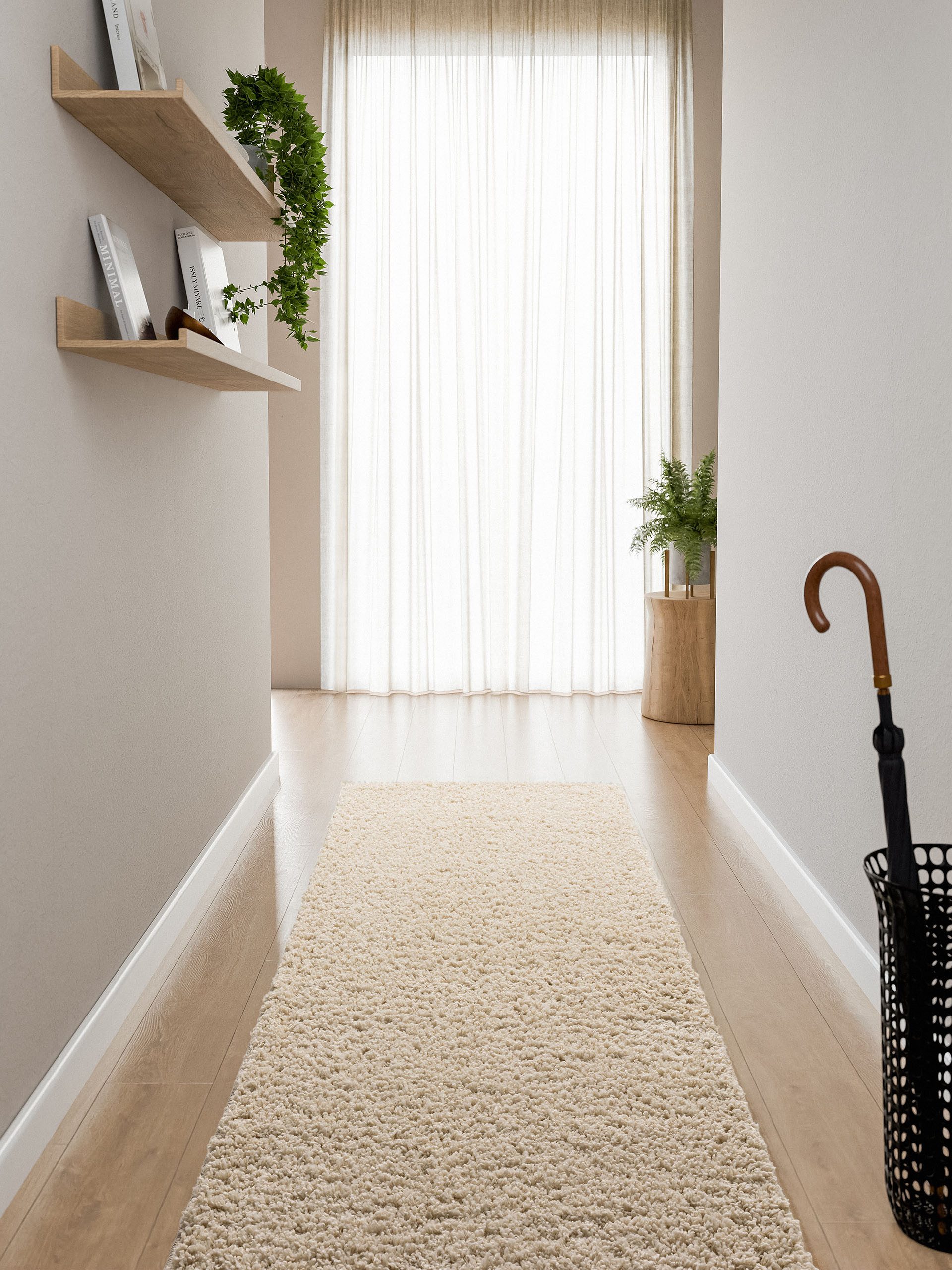 Interiyou Hochflor-Teppich Sofia, Rechteckig, Höhe: 31 mm, Teppich Wohnzimm günstig online kaufen