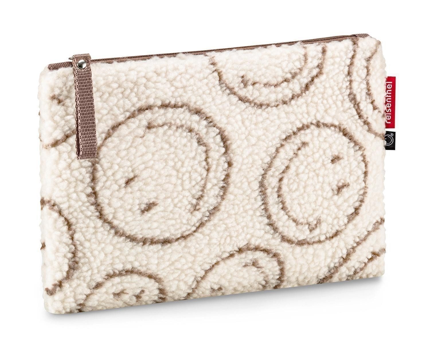REISENTHEL® Kulturbeutel CASE SMILEY® TEDDY CHOCOLATE, Cremeweiß, Braun (1-tlg), Polyester, mit Reißverschluss, B 24 x H 17 x T 1 cm
