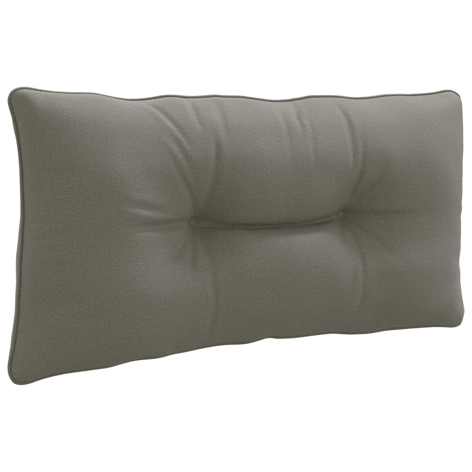 vidaXL Sitzauflage R Rückenkissen PUTTEN 100 % Polyester Grau 70 x 40 x 10 cm, (1 St)