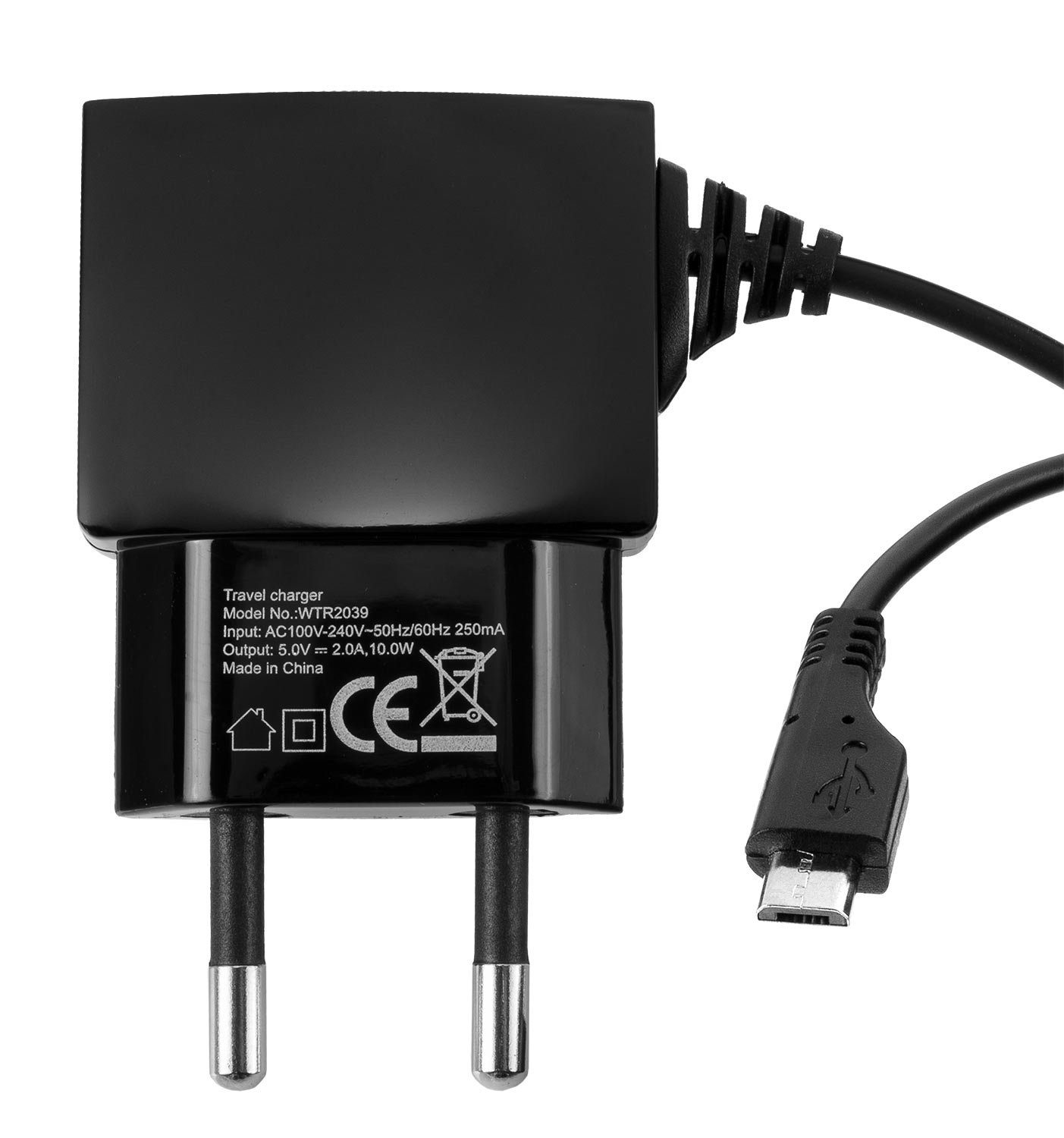 Micro-USB Ladegerät 2A Reise Lader Netzteil Micro USB Reiselader USB-Ladegerät