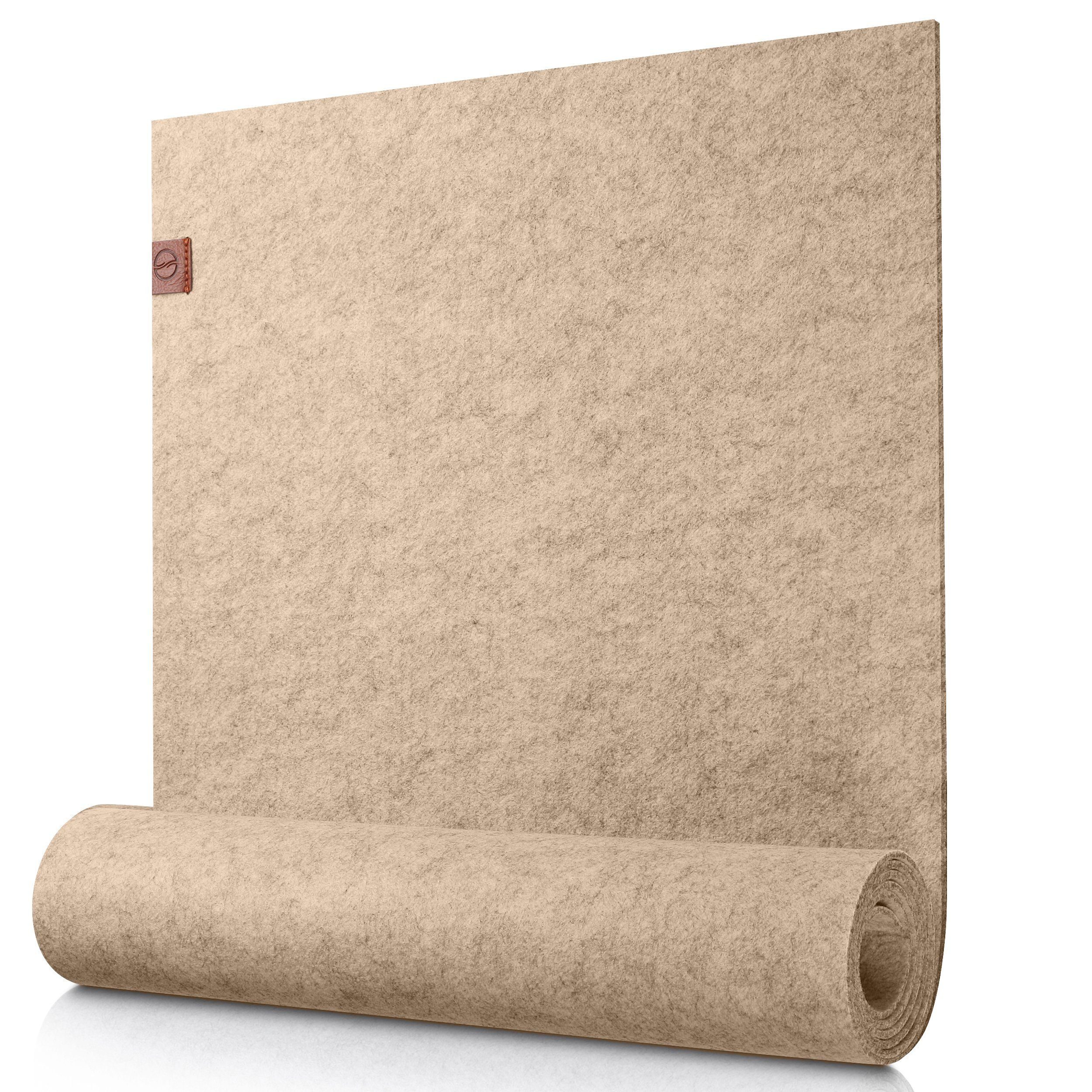 Filz - Filzläufer für - Skandinavischer Tischläufer Abwaschbare moderner Beige Tischband Deko mit Tischdecke draußen Label aus - Tischläufer Sidorenko Leder Tisch