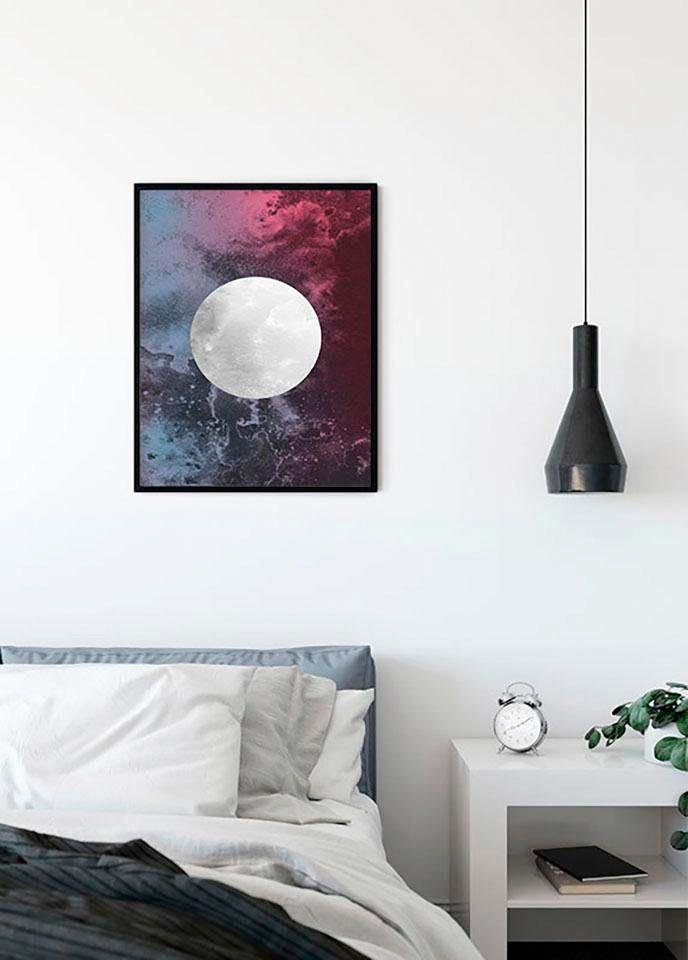 Komar Poster St), (1 Luna, Wohnzimmer Schlafzimmer, Kinderzimmer, Solum Abstrakt