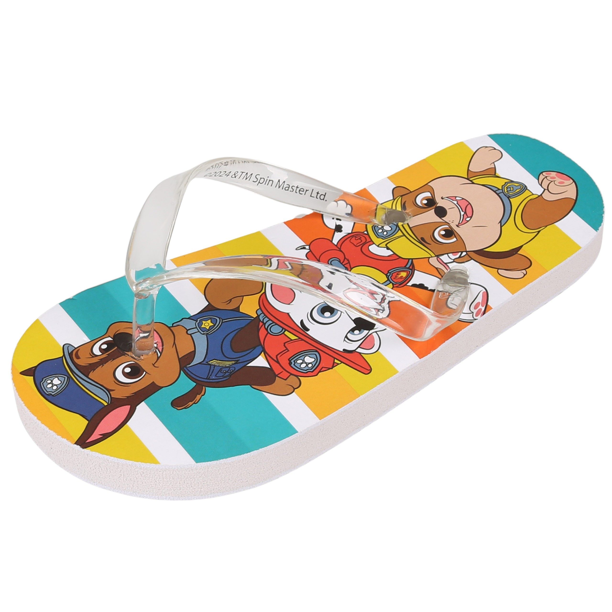 PAW PATROL Paw Patrol Chase Rubble Marshall Jungen Flip-Flops, 33-34 EU Badezehentrenner