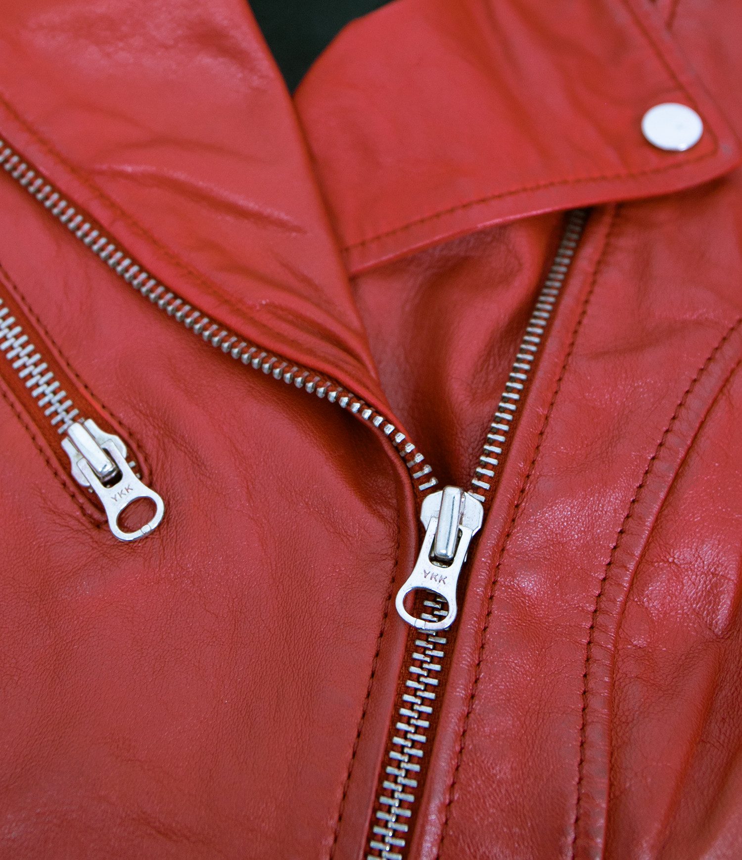 Otto Kern Lederjacke Ghost OTTO KERN - Damen Lederjacke Bikerjacke Lammnappa rot