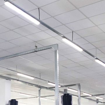 etc-shop Deckenleuchte, Leuchtmittel inklusive, Neutralweiß, LED Feuchtraumlampe 127,5 cm Werkstattleuchte neutralweiß LED