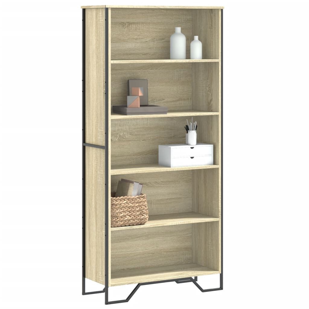 Bücherregal NA Bücherregal Standregal Bodenregal Sonoma Eiche 80x31x169 cm Spanpla
