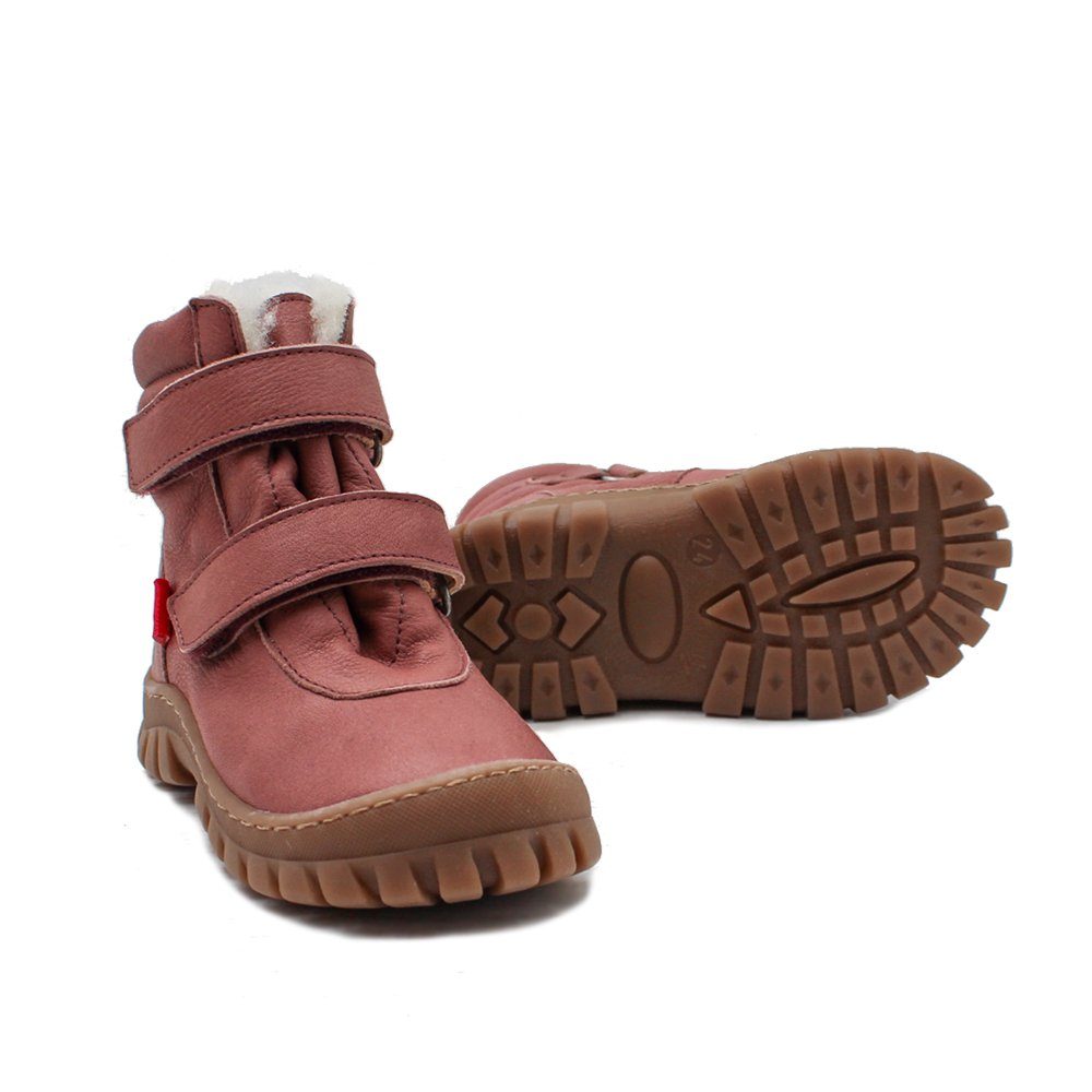 Liam, Bio biologischer (kontrollierter Kinder Qualität Kinderschuhe POLOLO in Winterboots Anbau) Wollfutter Wollfutter, Bio