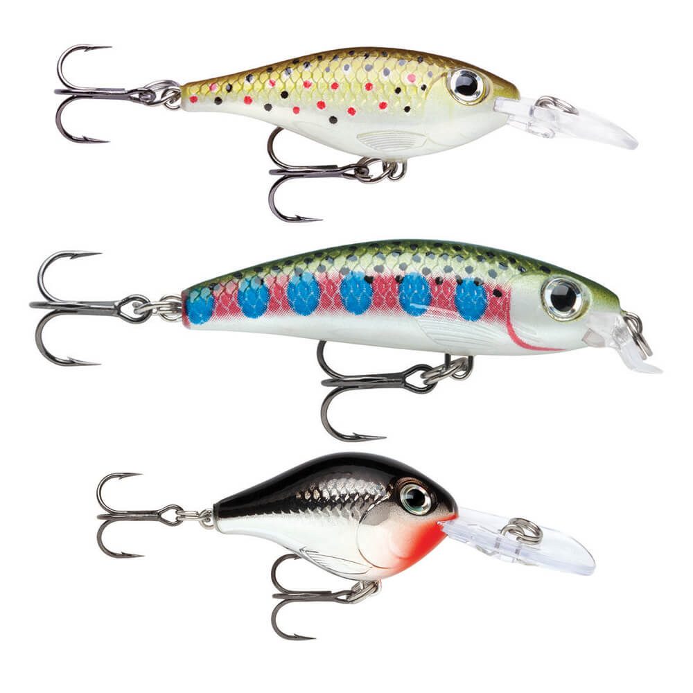 Rapala Kunstköder Rapala Wobbler Kit Forelle Barsch Ultra light 3Stk