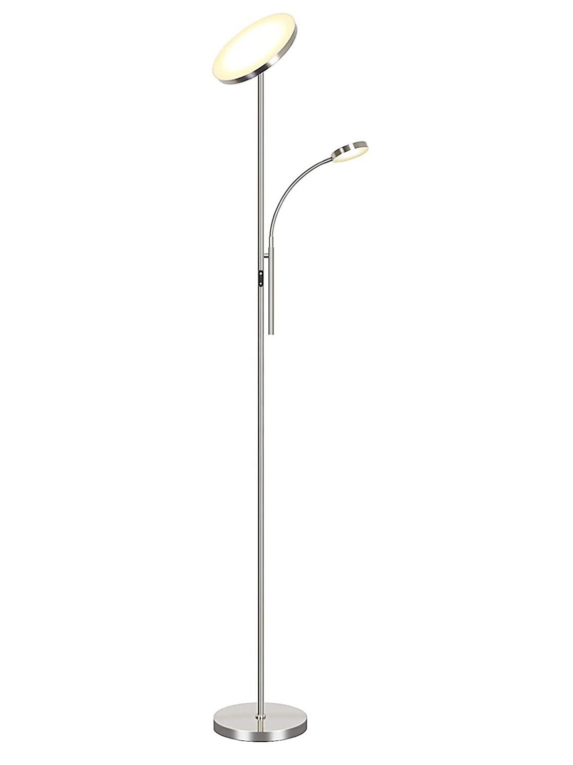 LED Stehlampe Stehleuchte Stufenlos Dimmbar, verstellbare Leselampe