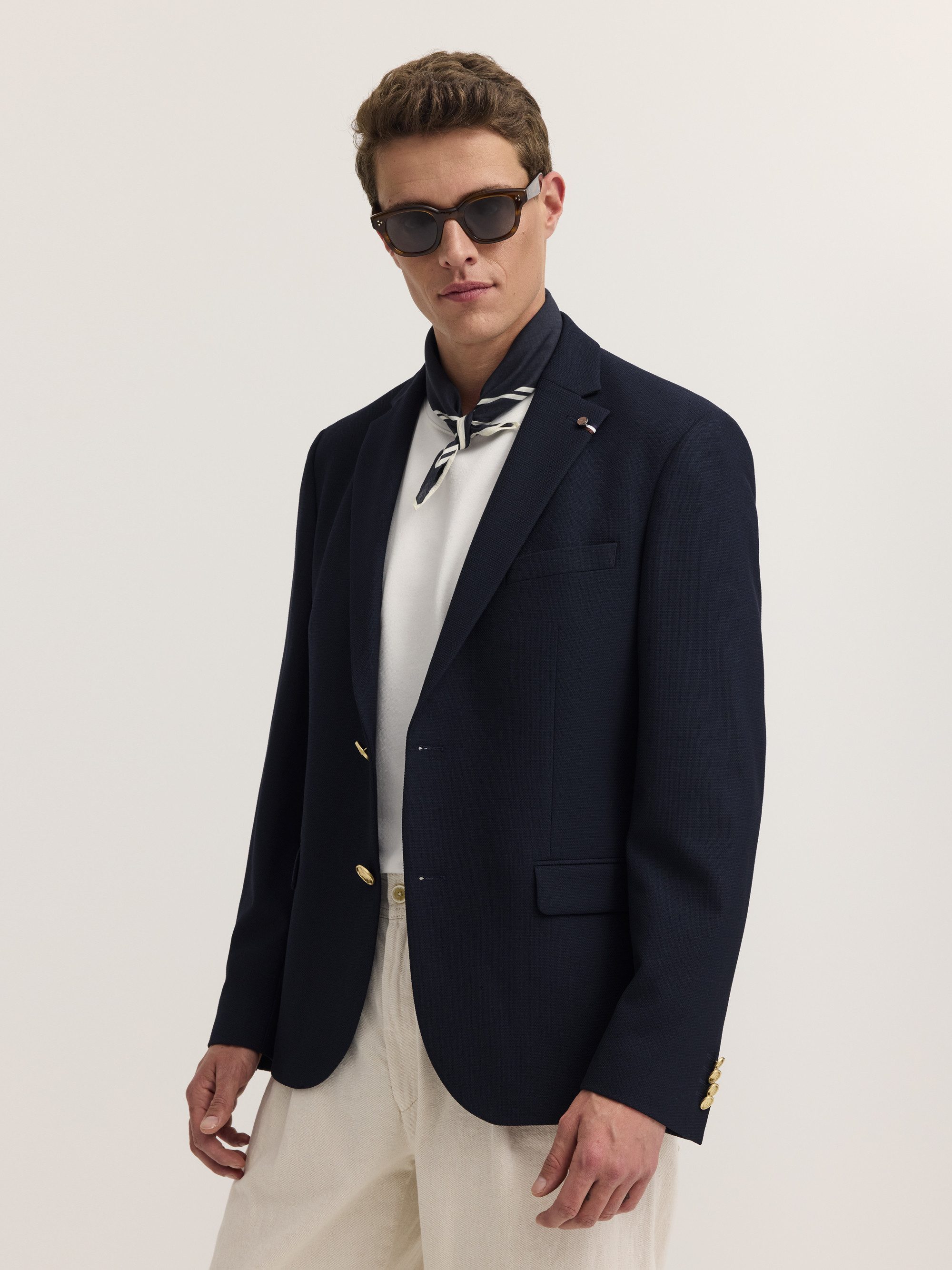 bugatti Sakko Stretch-Futter mit hochwertigen Ösenknöpfen günstig online kaufen