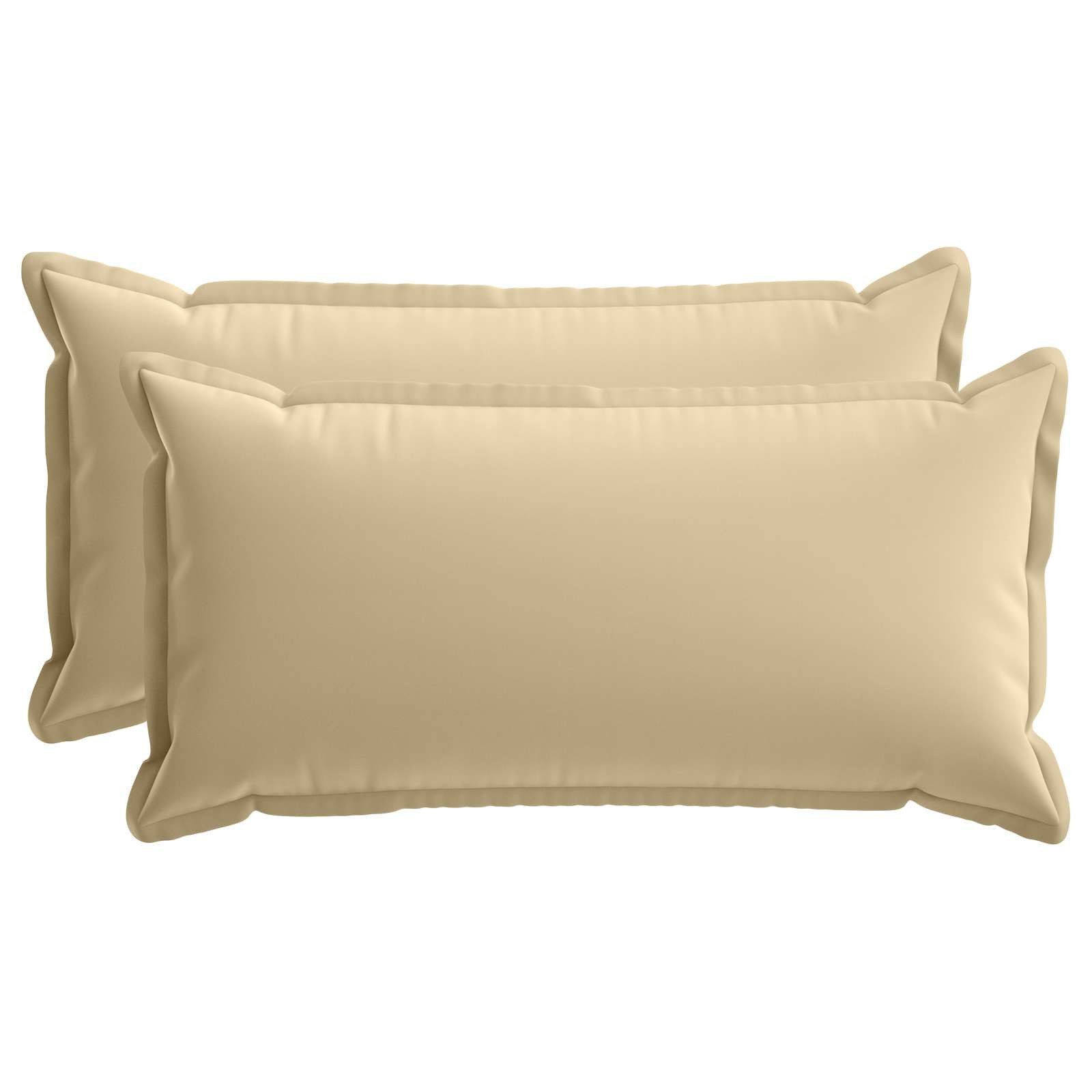 vidaXL Kissenbezug Kissenbezug 2 stk. HOUTEN Beige 40 x 70 cm Polyester, (2 Stück)