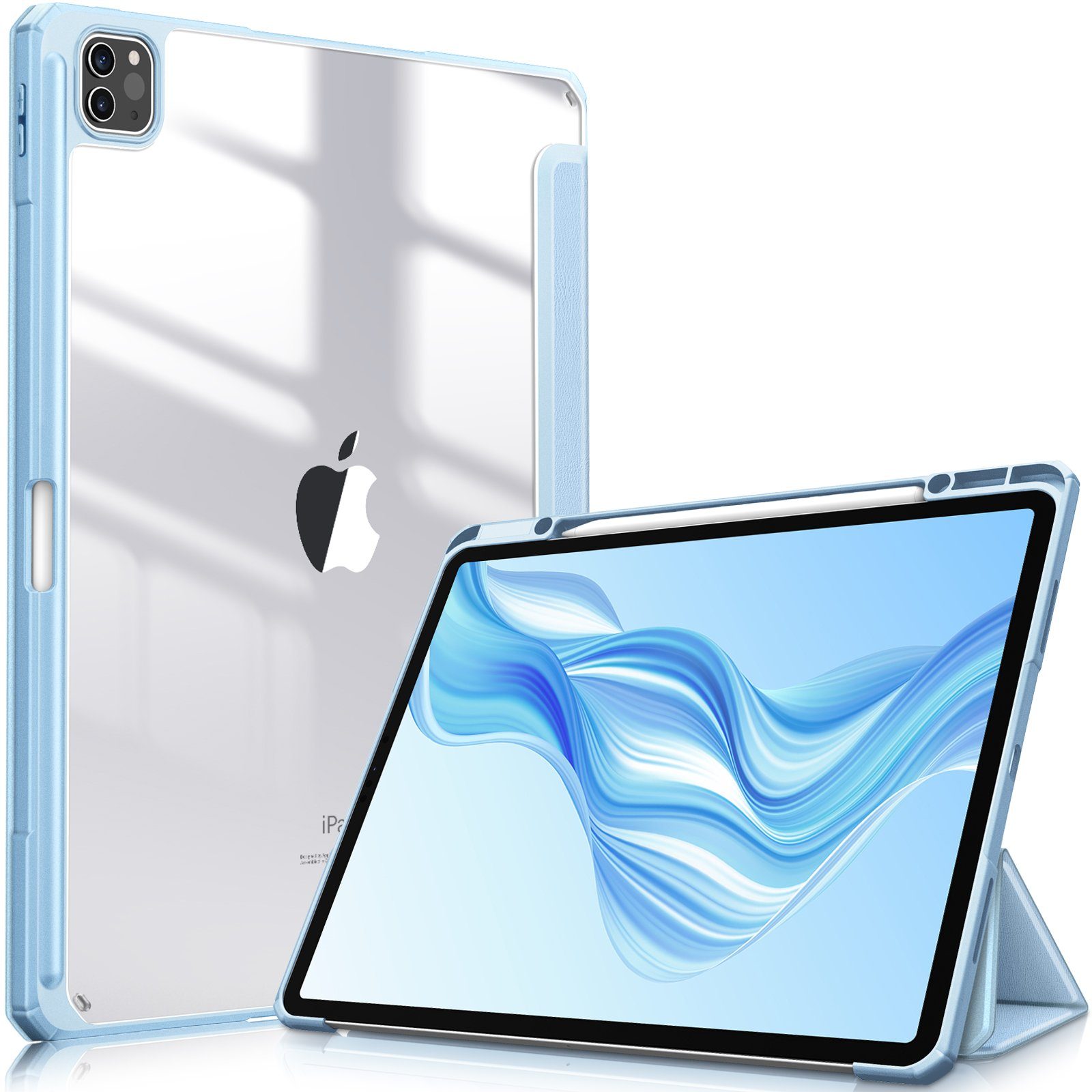 Fintie Tablet-Hülle »für iPad Pro 12.9 2022 (6. Generation)/ iPad Pro 12.9  2021/2020/2018«, mit Stifthalter-Hülle mit transparenter Hartschale auf der  Rückseite online kaufen | OTTO