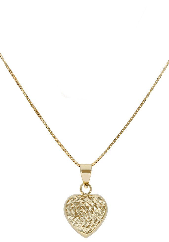 Kette mit Anhänger Schmuck Geschenk Gold 375 Halsschmuck Halskette Goldkette Venezianer