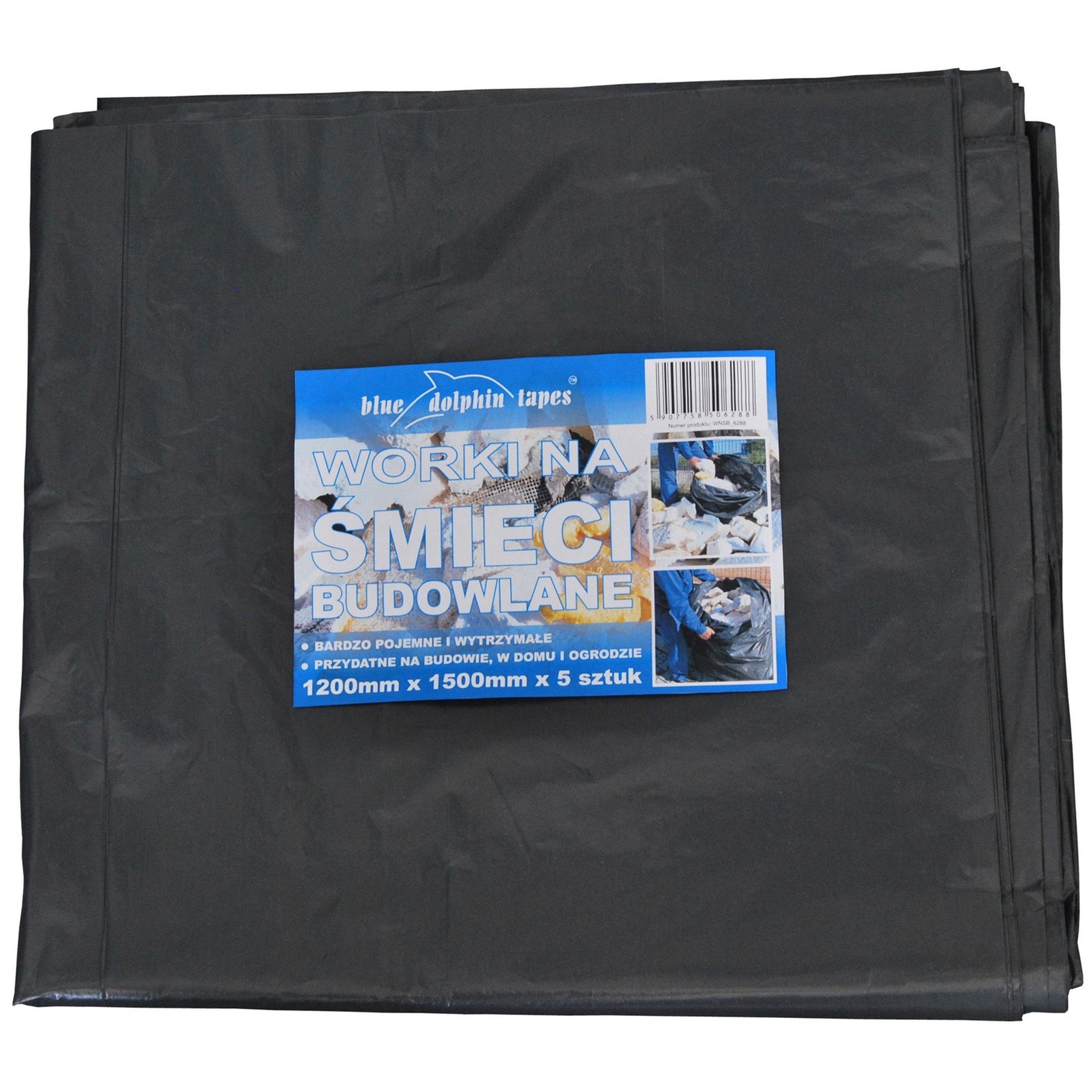 BlueDolphin Müllsack Abdeckfolie Malerplane Schutzplane Allzweckfolie Bauplane Standard, Extra starke Ausführung