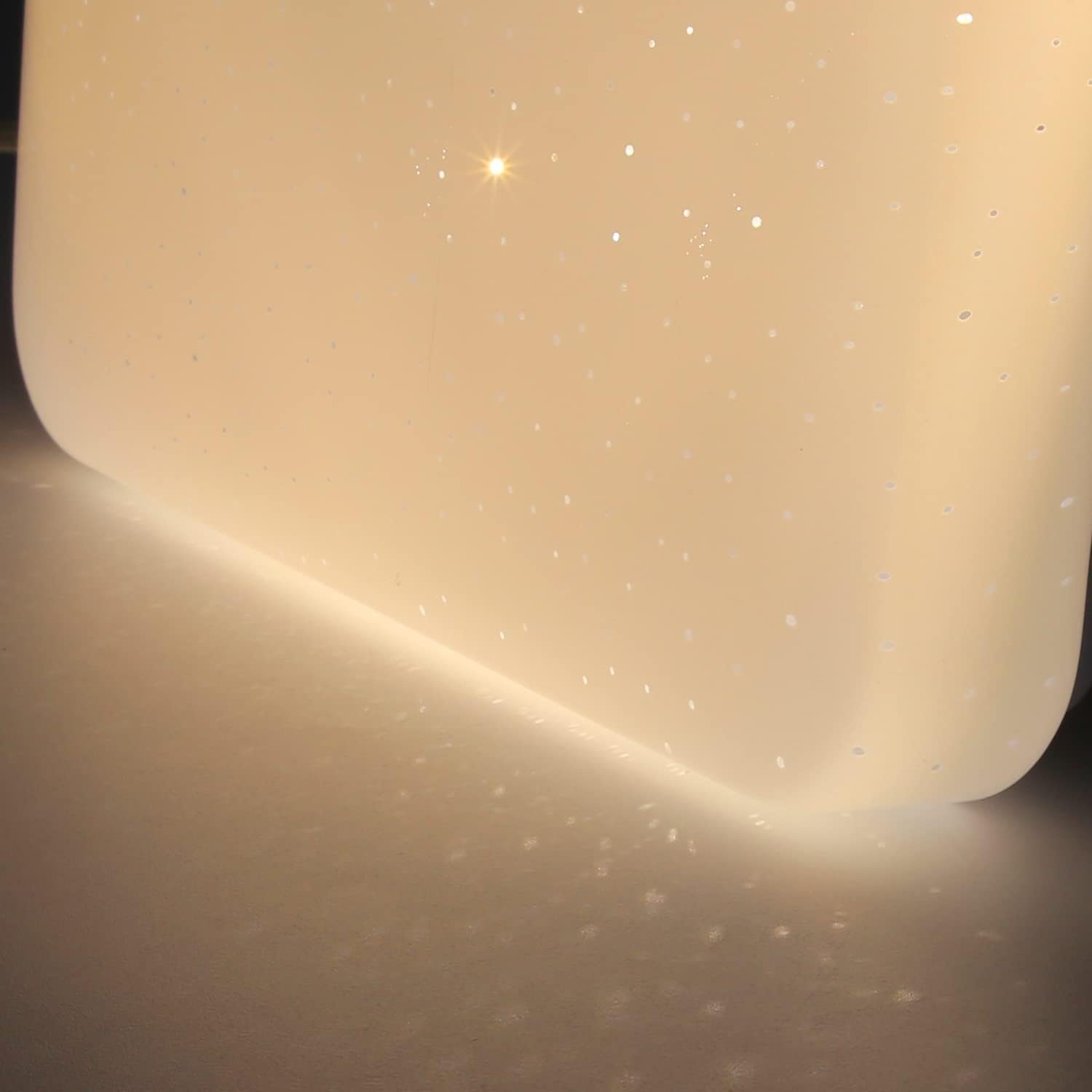 LED fest Sternenhimmel-Design Nettlife Deckenleuchten Naturweiß Quadra integriert, Schlafzimmerlampe,