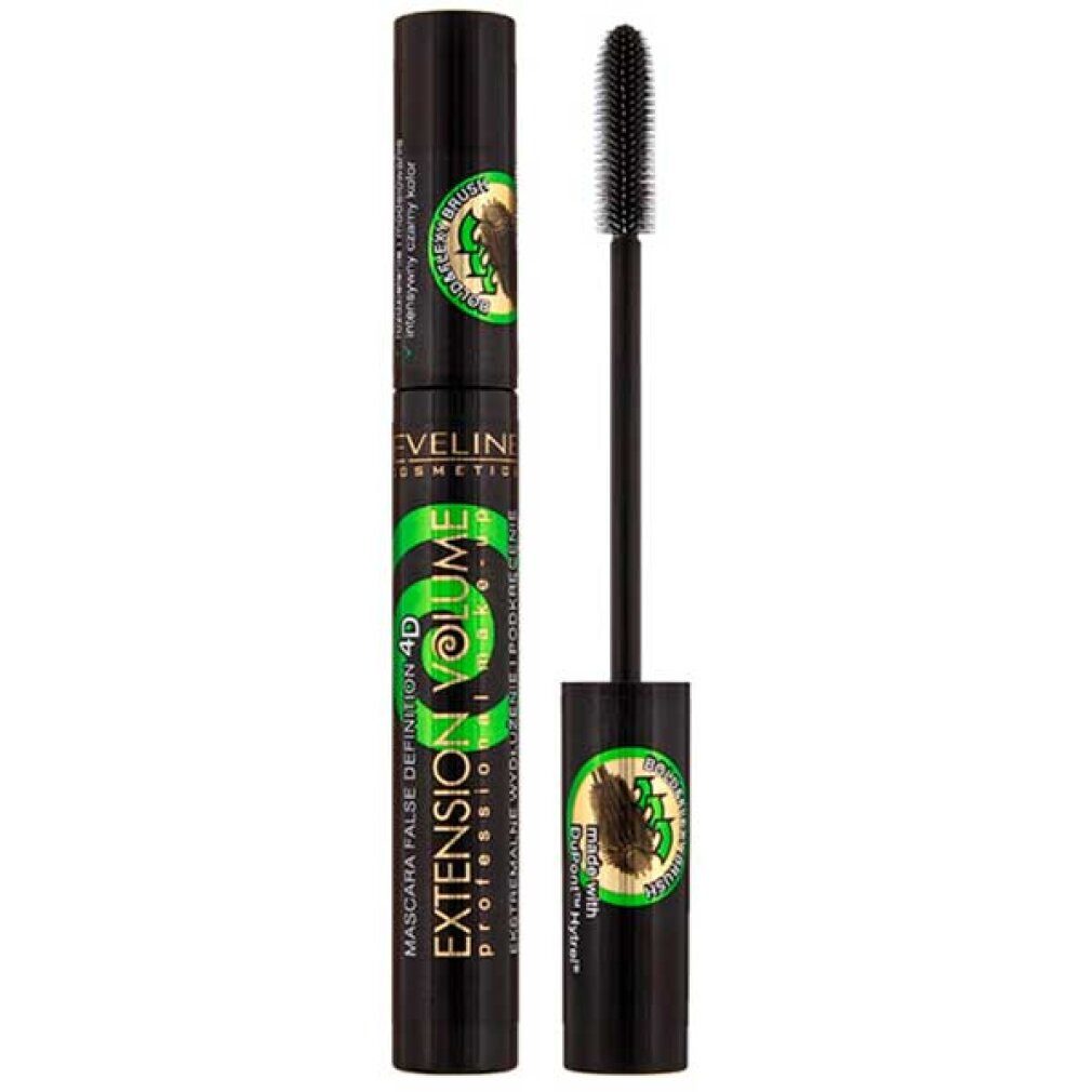 Eveline Cosmetics Mascara EVELINE Extension 4D Extreme Curl Mascara Wimpernzange Schwarz 10ml