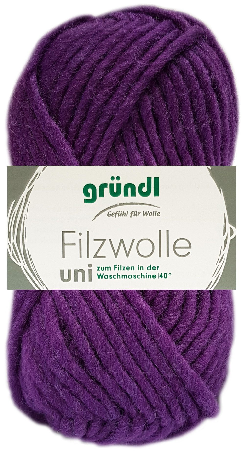 Gründl 50 Gramm Gründl Filzwolle Uni Farbauswahl Bastelgarn