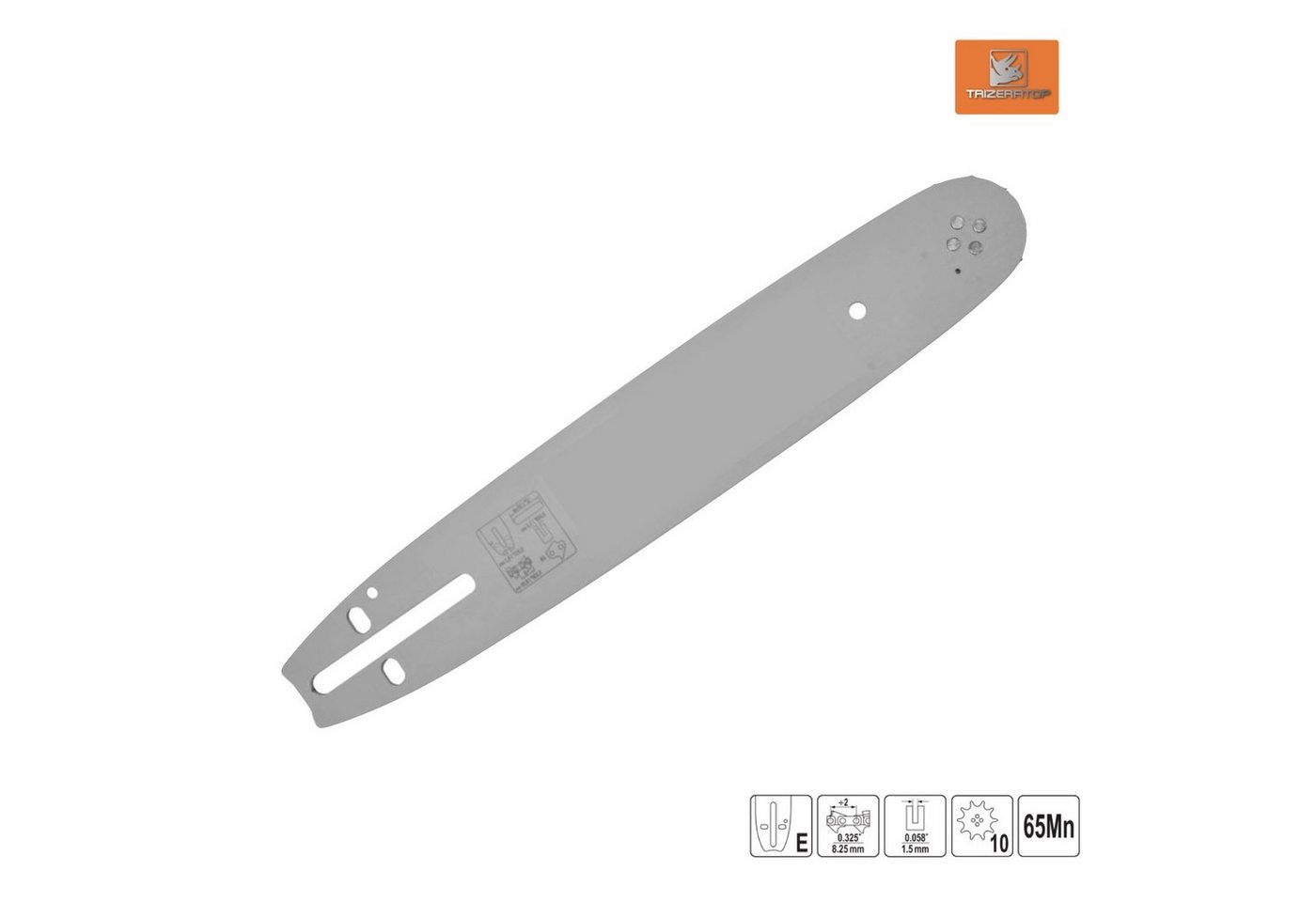 Thumbnail - TRIZERATOP Führungsschiene Führungsschiene Länge 30 cm .325" x 1,5mm Zähne 10, 1,5 mm, (Führungsschiene Länge 30 cm .325...