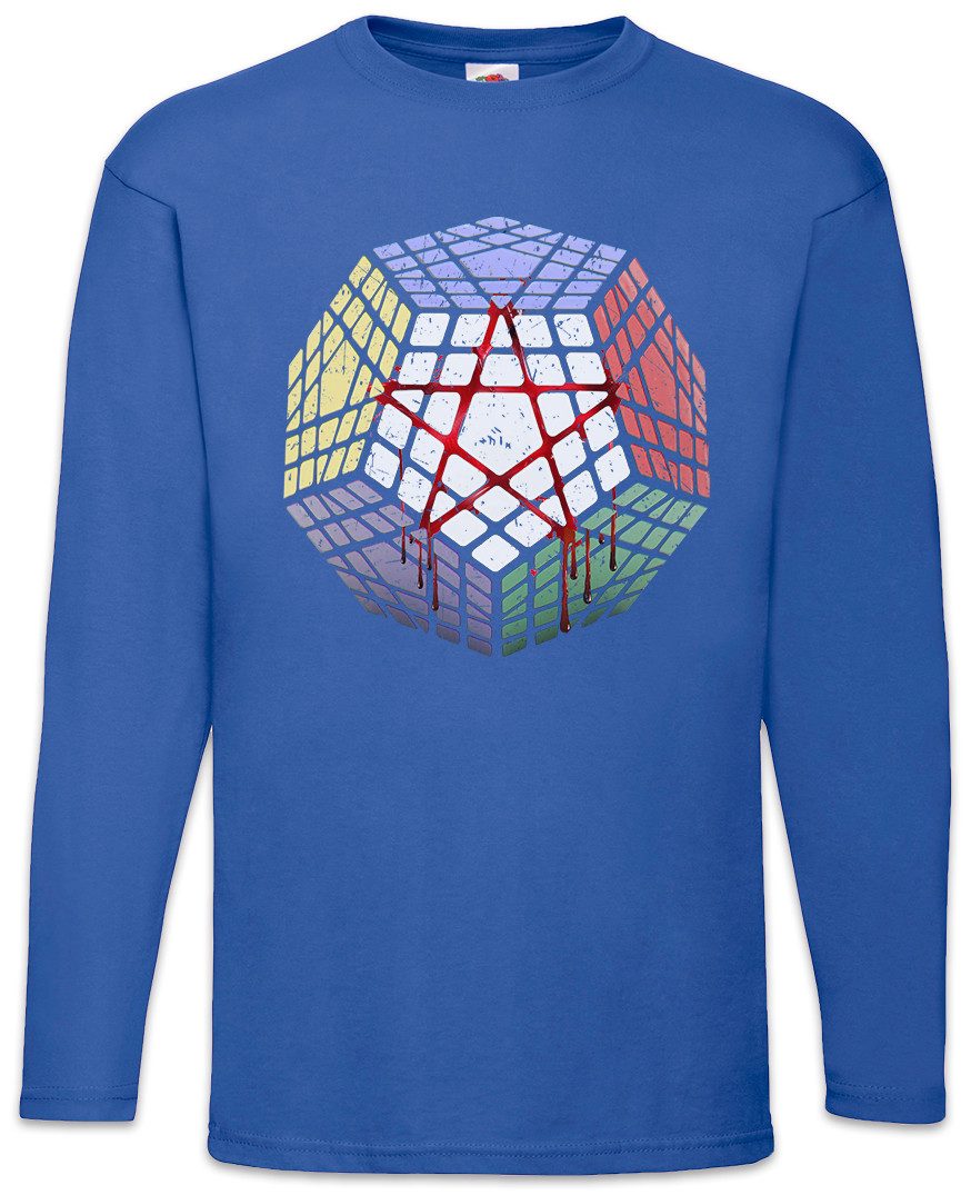 Urban Backwoods Langarmshirt Megaminx Pentacle Langarm T-Shirt Cube Zauberwürfel 80s Magic Speed (1-tlg) Cubing Cuber Speedcube Megamix