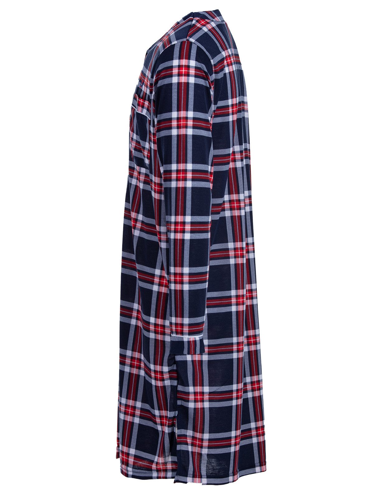 Henry Terre Nachthemd Nachthemd langarm - Tartan Muster günstig online kaufen