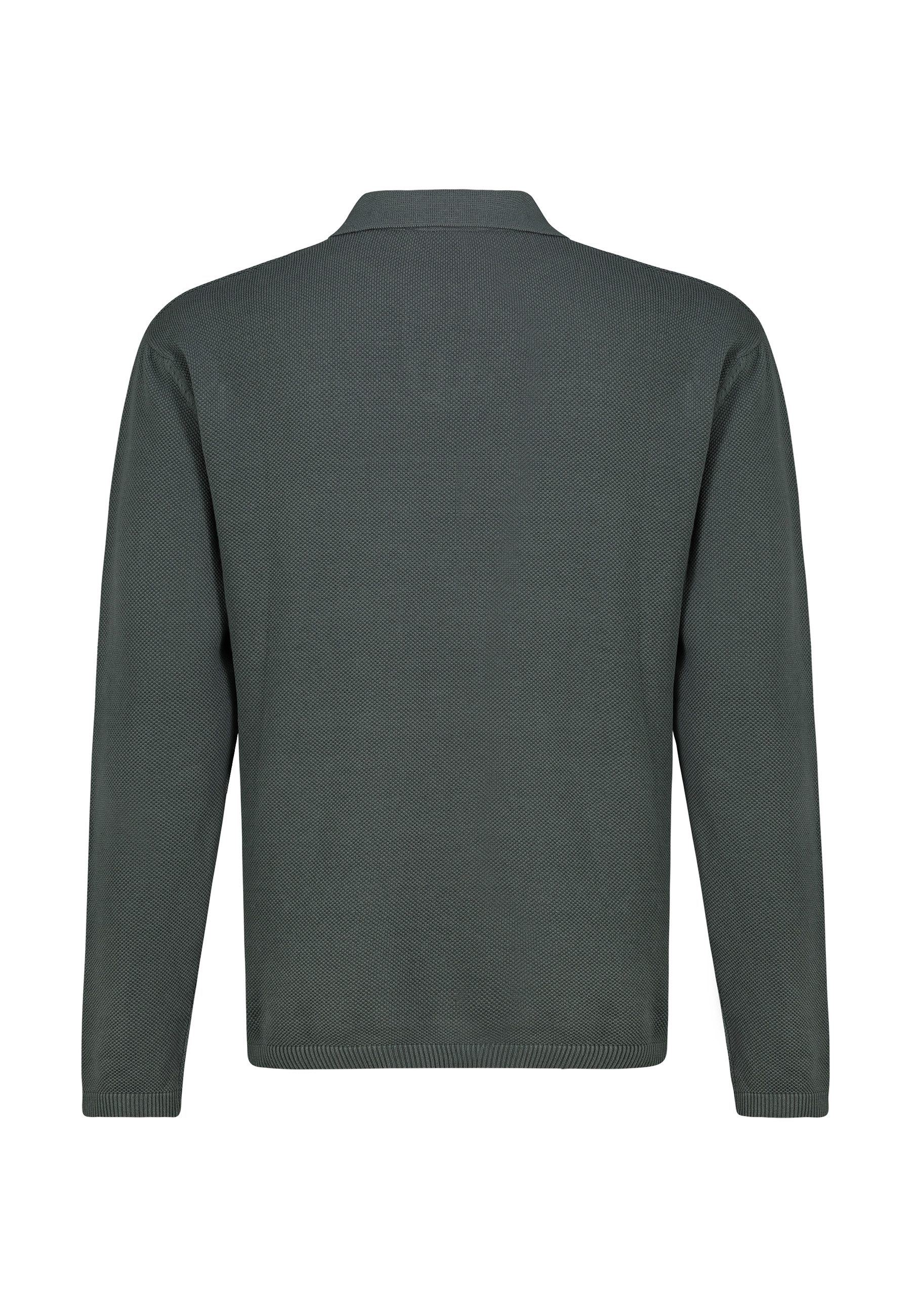 Eight2Nine Longsleeve Herren Langarmshirt relaxed fit offener Polokragen günstig online kaufen