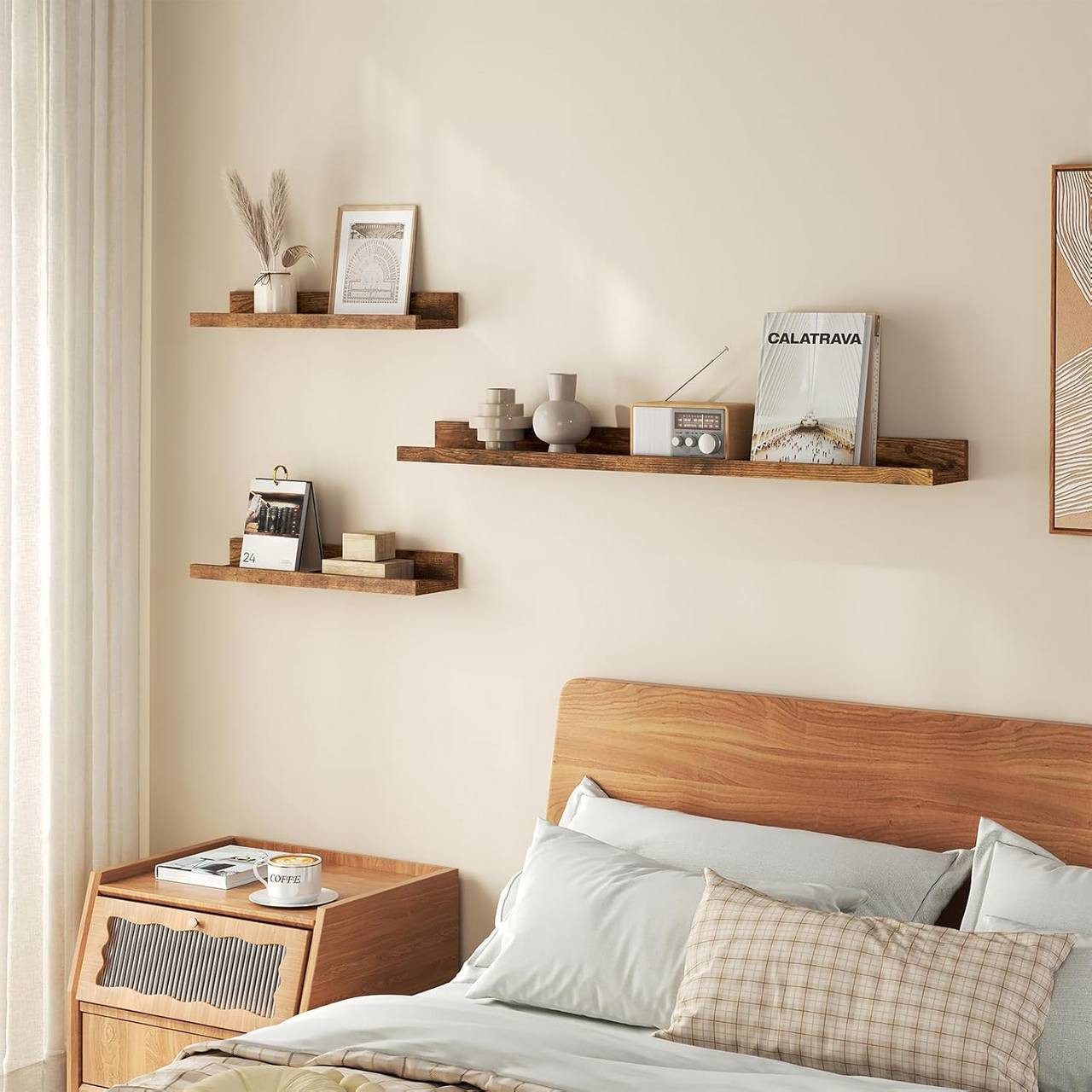 Woltu Wandregal, 3-tlg., Bilderleiste, Fotoleiste Bilderregal Fotohalter