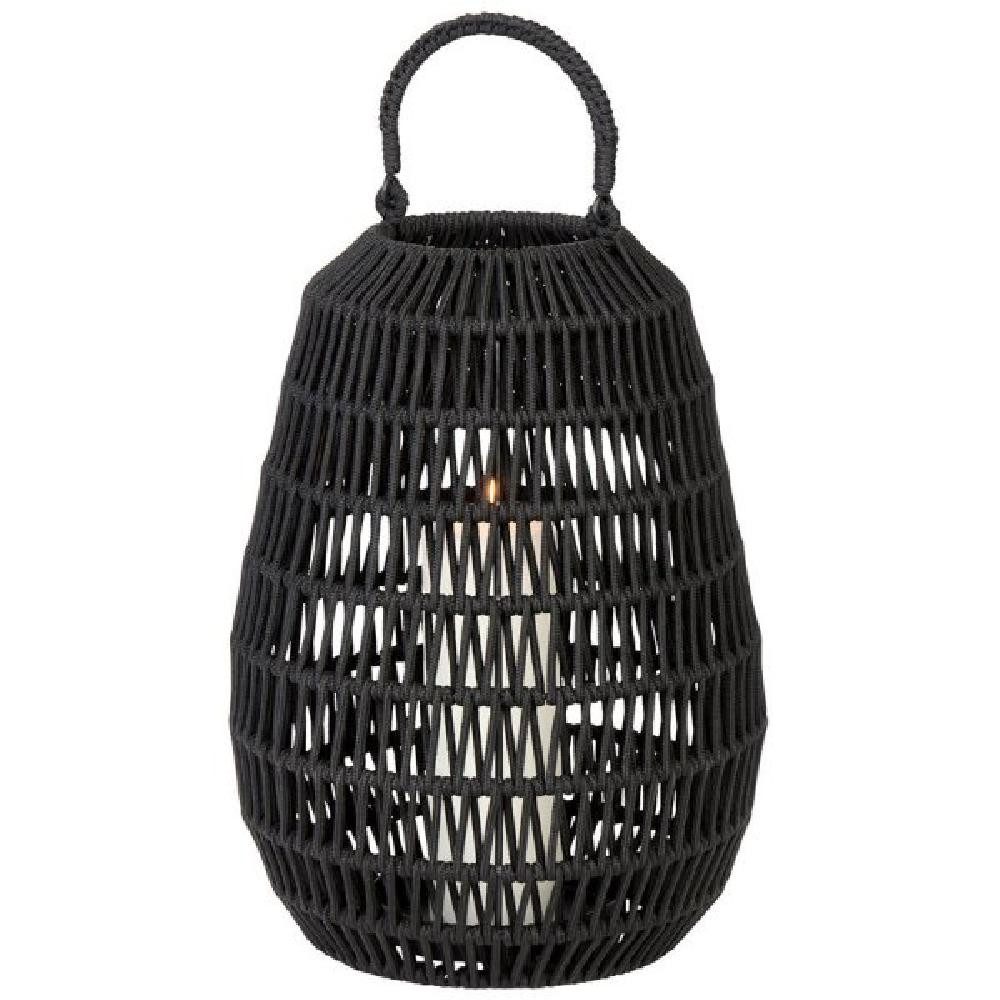 Lambert Windlicht Laterne Cahaya Outdoor Kordel Schwarz (47cm)