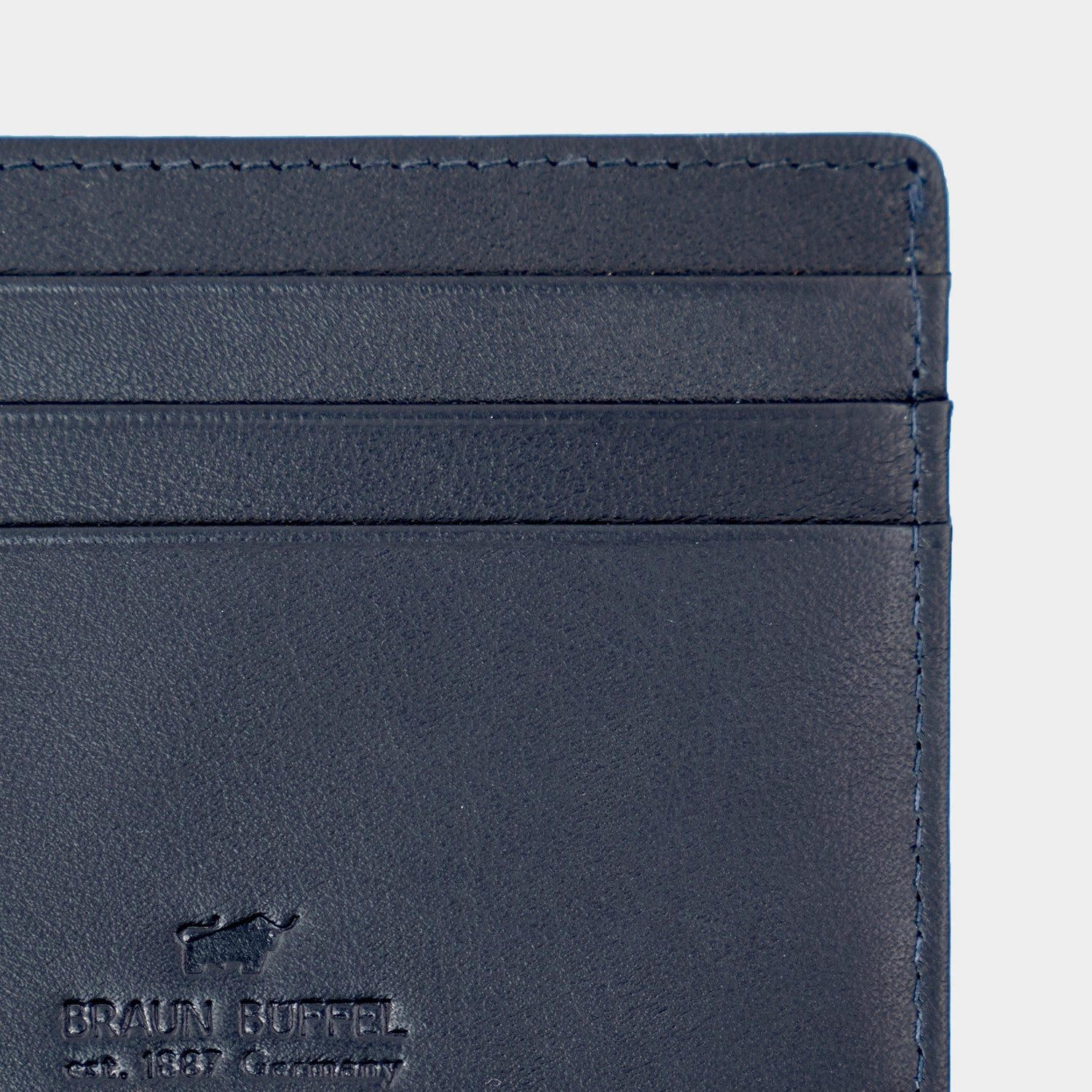 Braun Büffel Geldbörse HANNES RFID Kartenetui 6 Kartenfächer blau