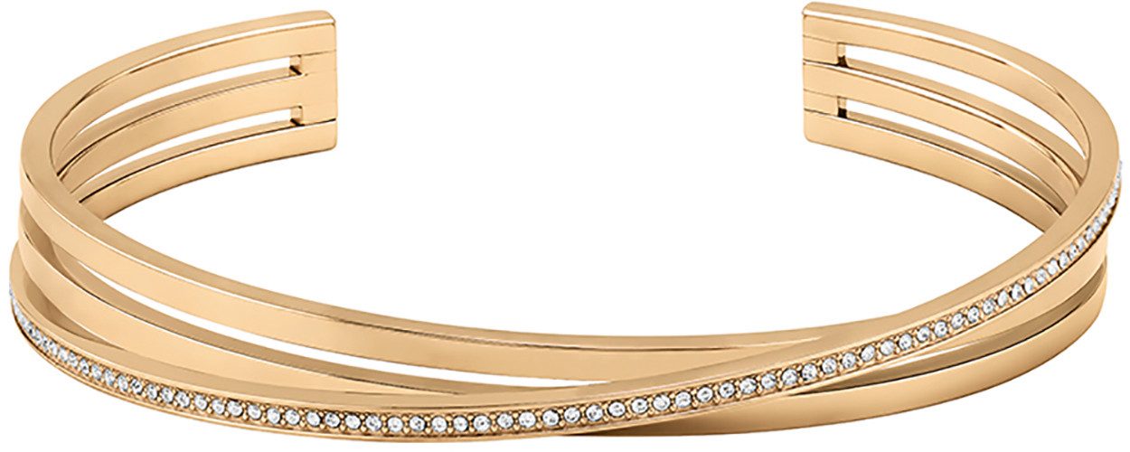 BOSS Armreif Schmuck Edelstahl Armschmuck SAYA, mit Preciosa Crystal