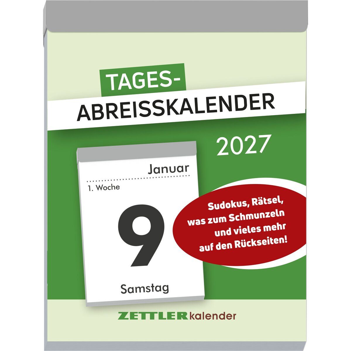 ZETTLER Abreißkalender Tagesabreißkalender 305 XL 8,2x10,7cm 2027