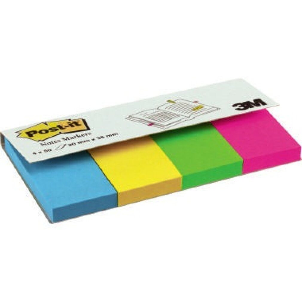 Notizzettel Haftstreifen Page Marker 670-4U Maße: 20 x 38 mm (B x H)