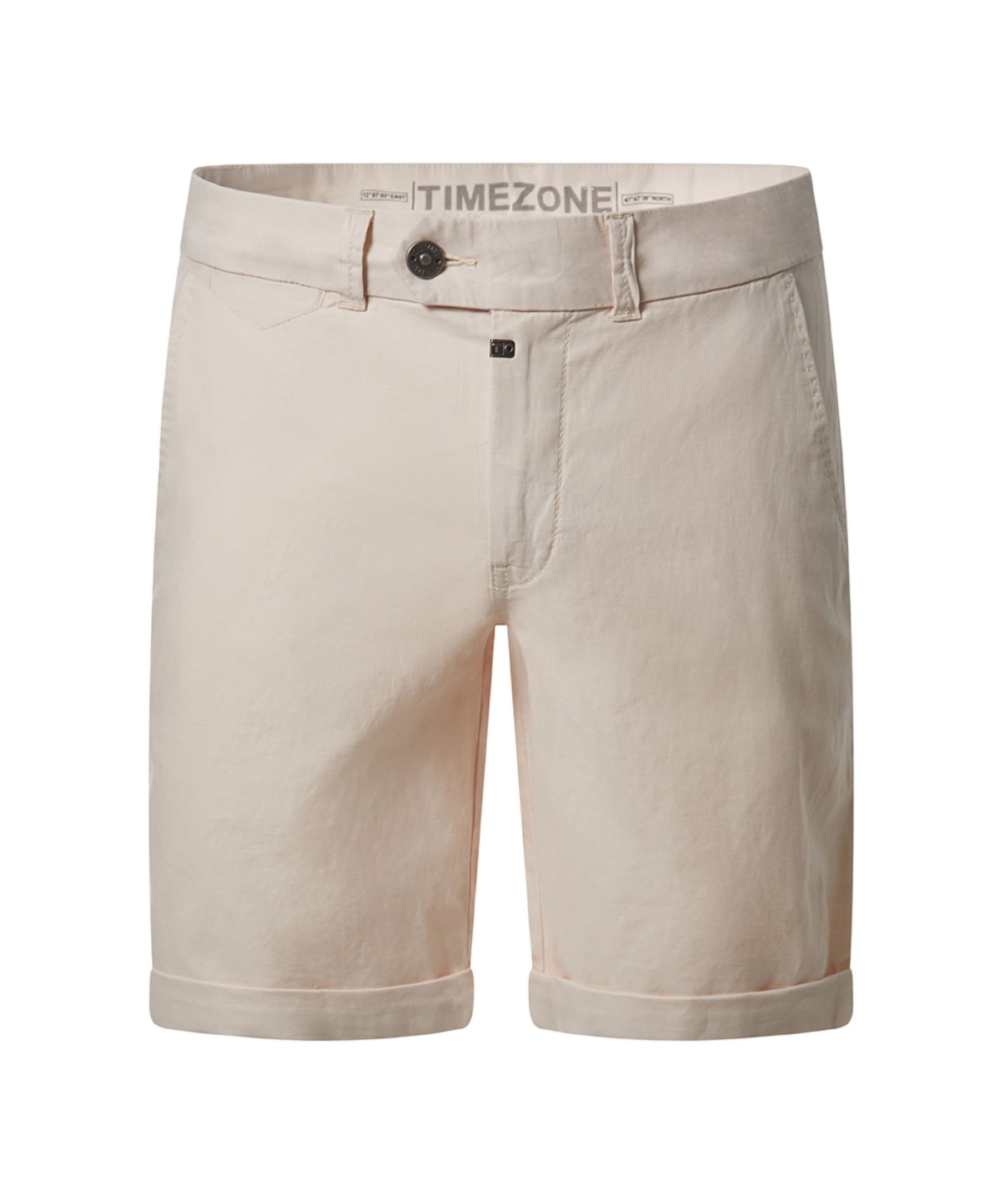 Chinoshorts Slim Fit Shorts verdeckter Reißverschluss