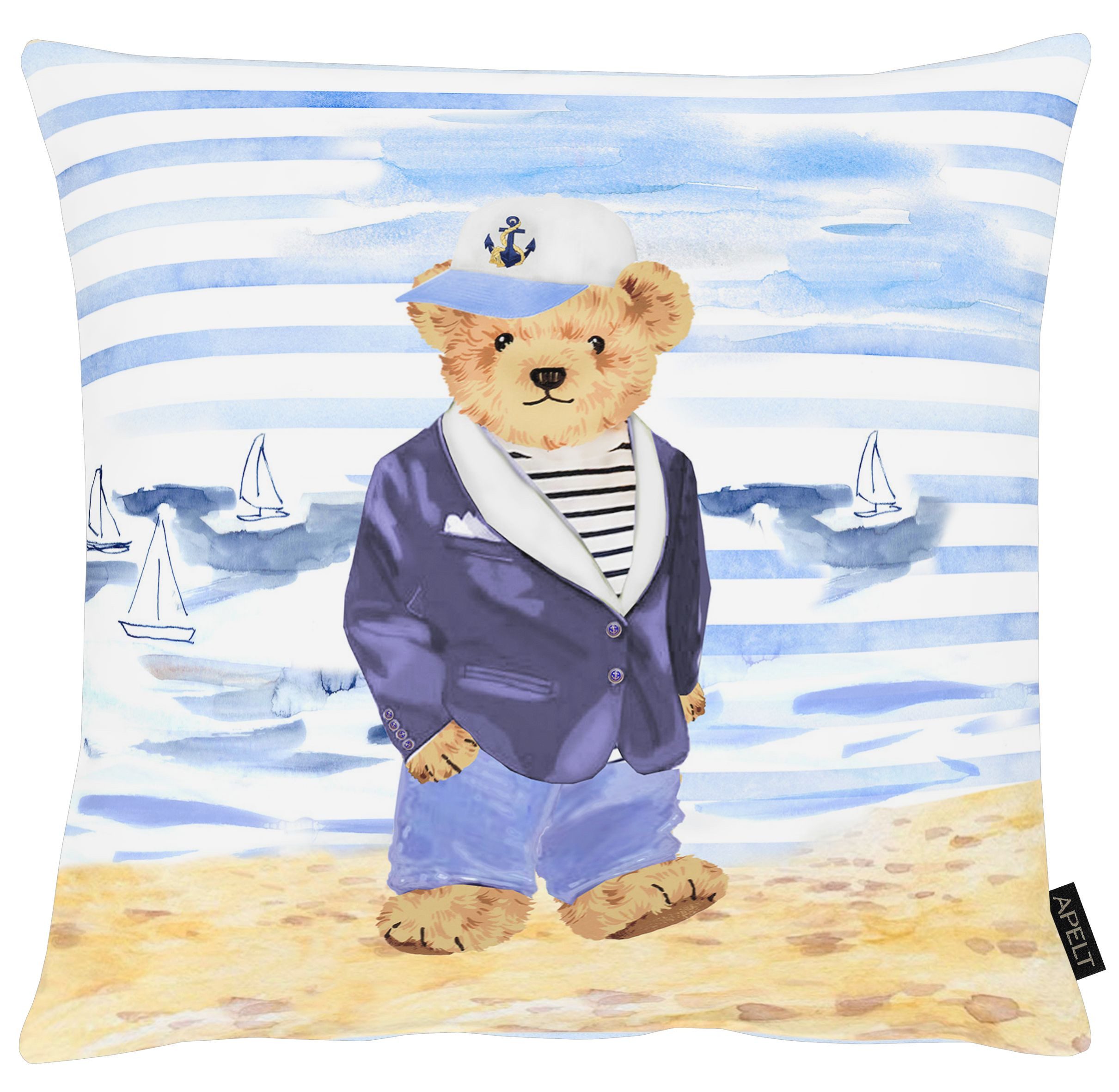 APELT Kissenhülle Ole, (1 Stück), beliebte Bären im Yacht-Stil günstig online kaufen