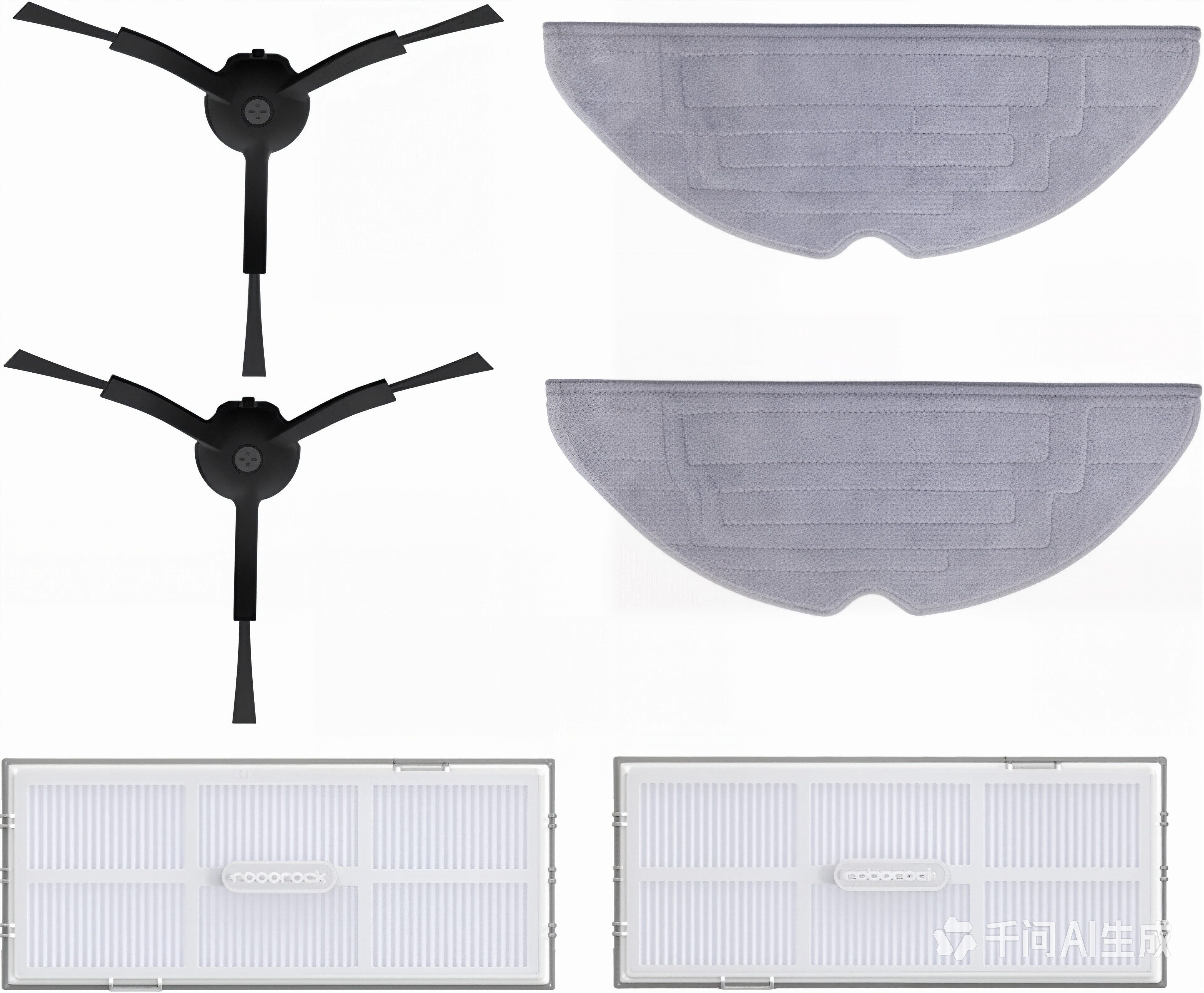 Roborock Staubsaugerdüsen-Set Original Zubehör für S7/S7 Max Ultra/S7 Maxv Ultra/S8/S8+/S8 Pro Ultra, (Spar-Set)