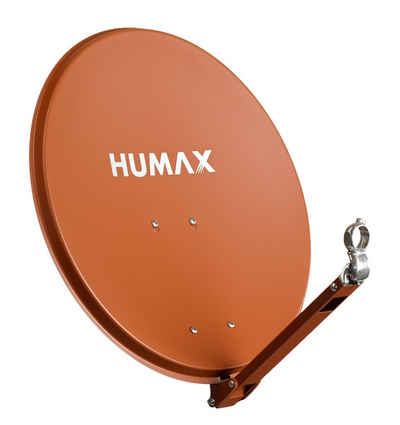 Humax Professional Sat-Spiegel (90 cm, Aluminium, Kabeldurchführung, ziegelrot, anthrazit, hellgrau)